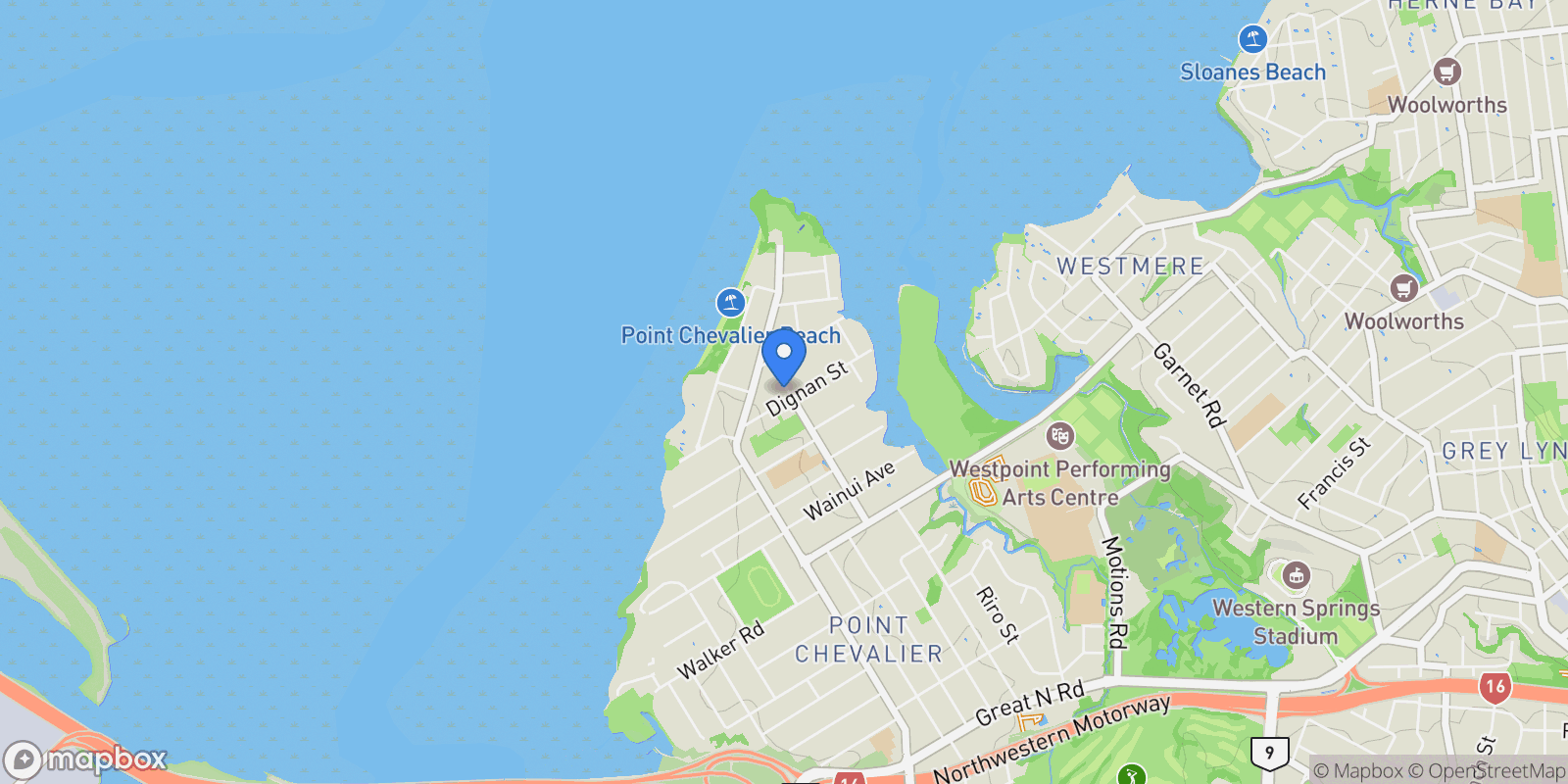 Map showing 2/56 Walford Road, Point Chevalier, Auckland, AUK 1022, Auckland, Auckland, New Zealand.