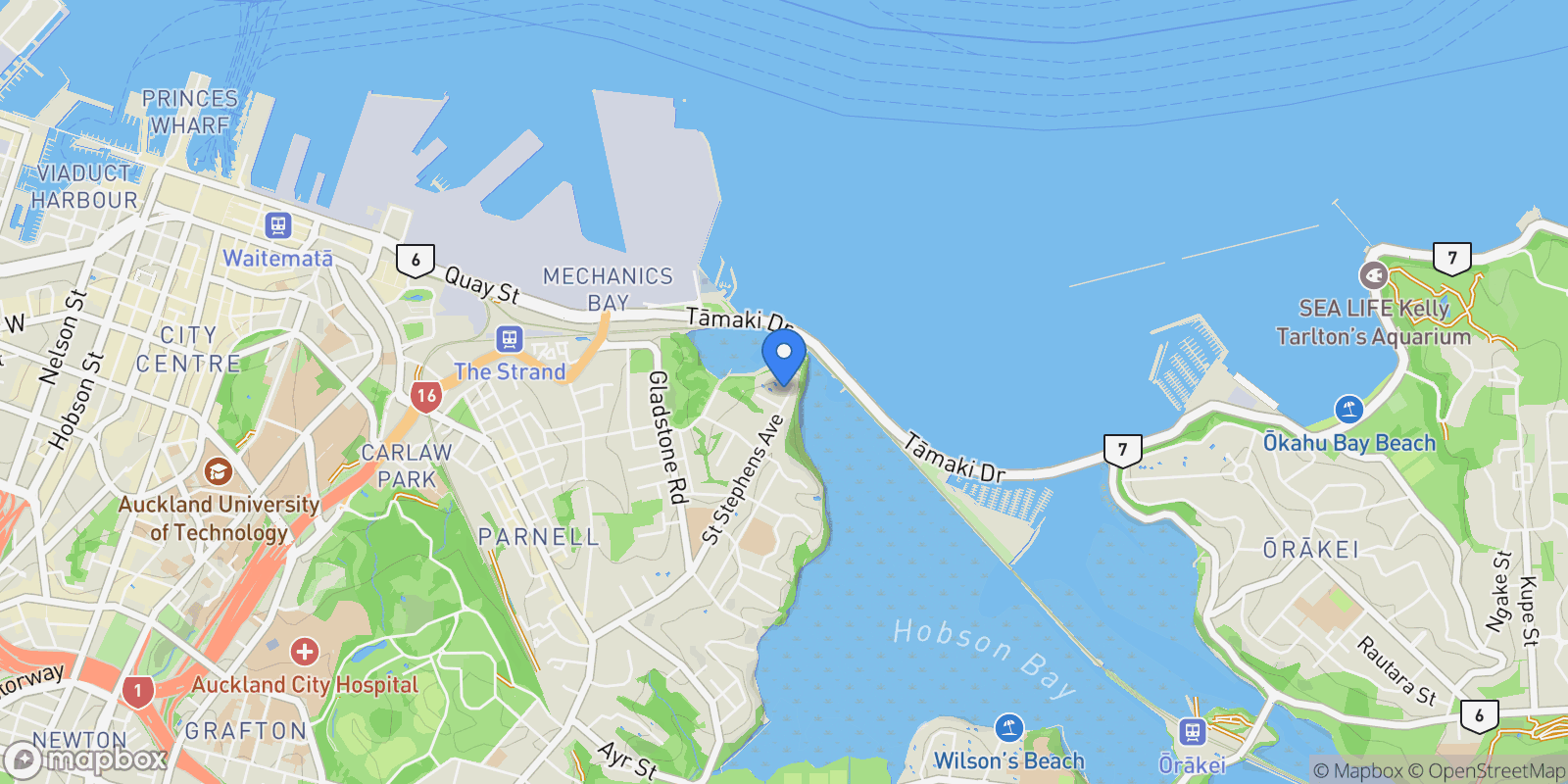 Map showing 3C/138 Saint Stephens Avenue Parnell, Auckland, AUK, Auckland, Auckland, New Zealand.
