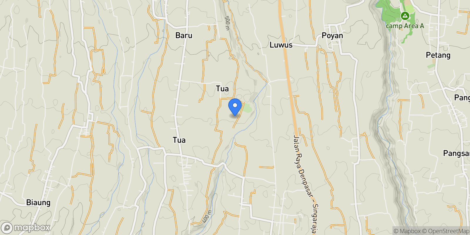 Map showing Bali, Bali, Indonesia.