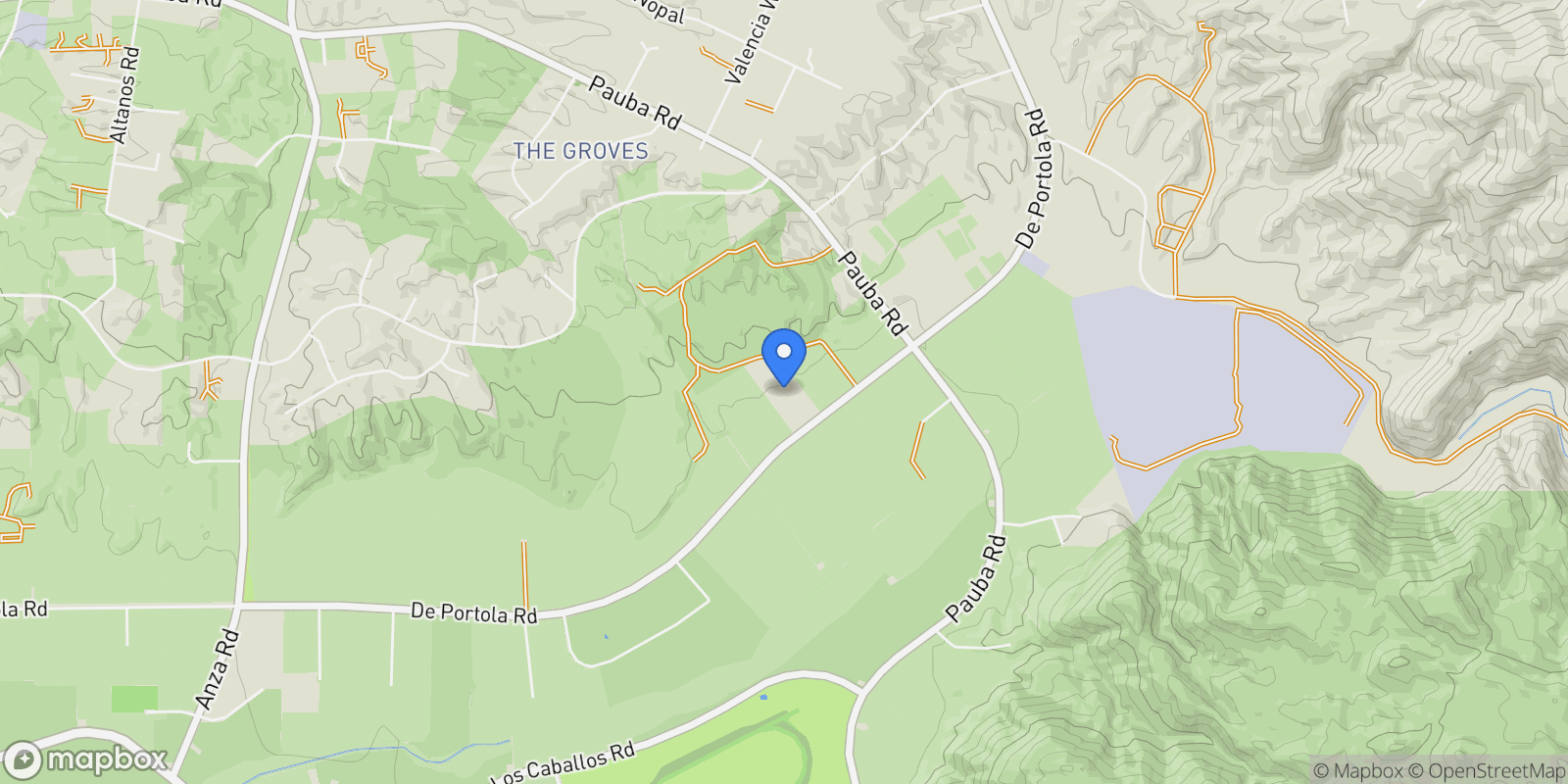 Map showing 36500 De Portola Road, Temecula, California, United States.