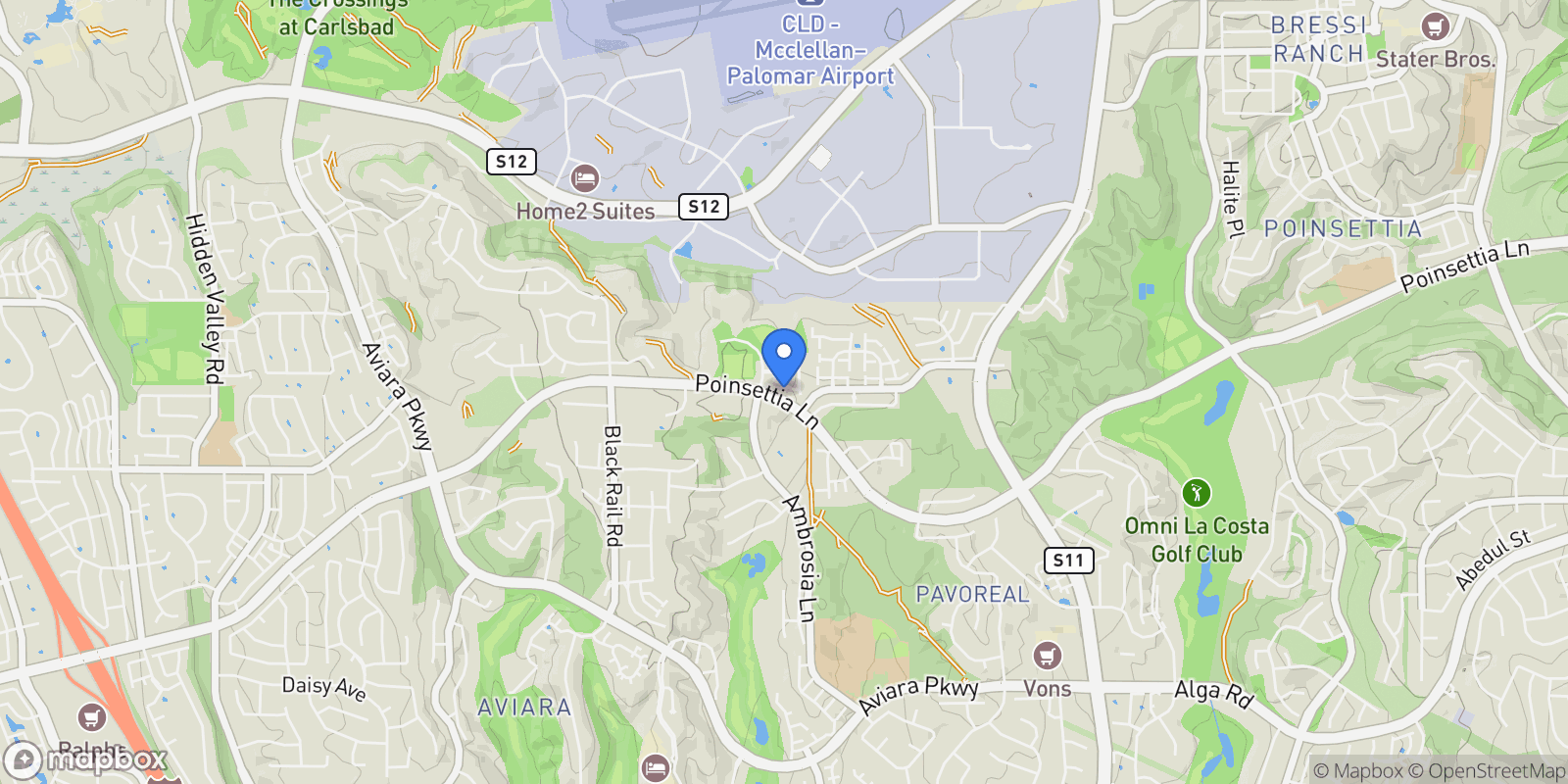 Map showing 6325 Alexandri Circle, Carlsbad, California, United States.
