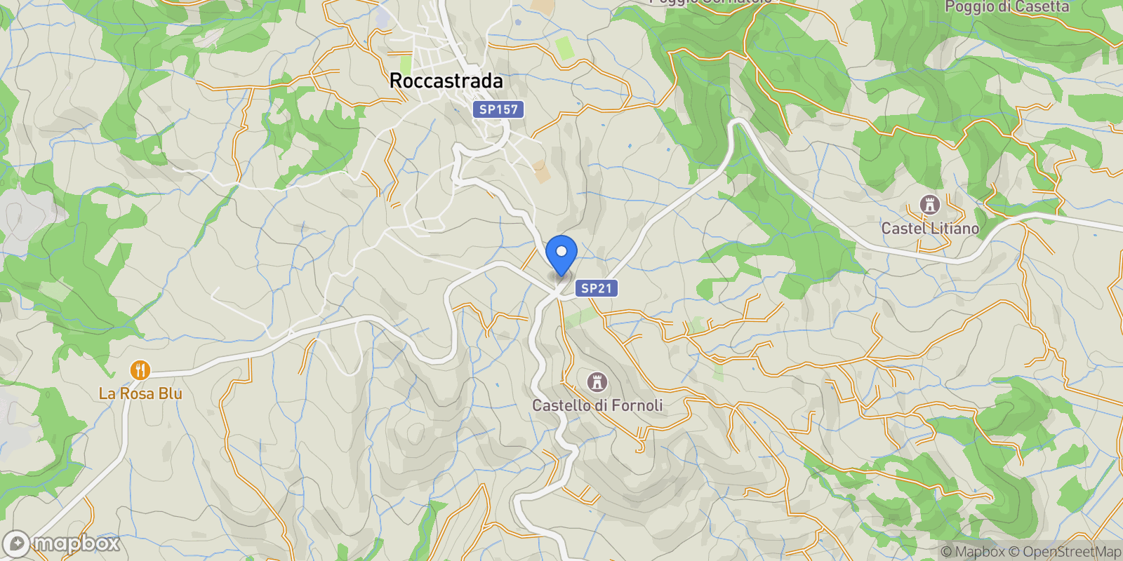 Map showing 58036 Il Terzo, Province of Grosseto, Italy, Il Terzo, Tuscany, Italy.