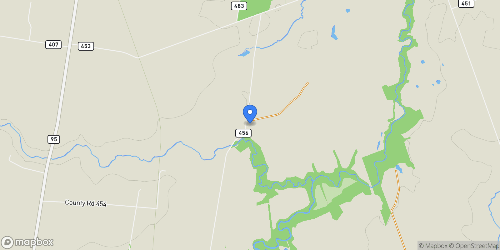 Map showing 20 County Rd 456, Beyersville, Texas, United States.