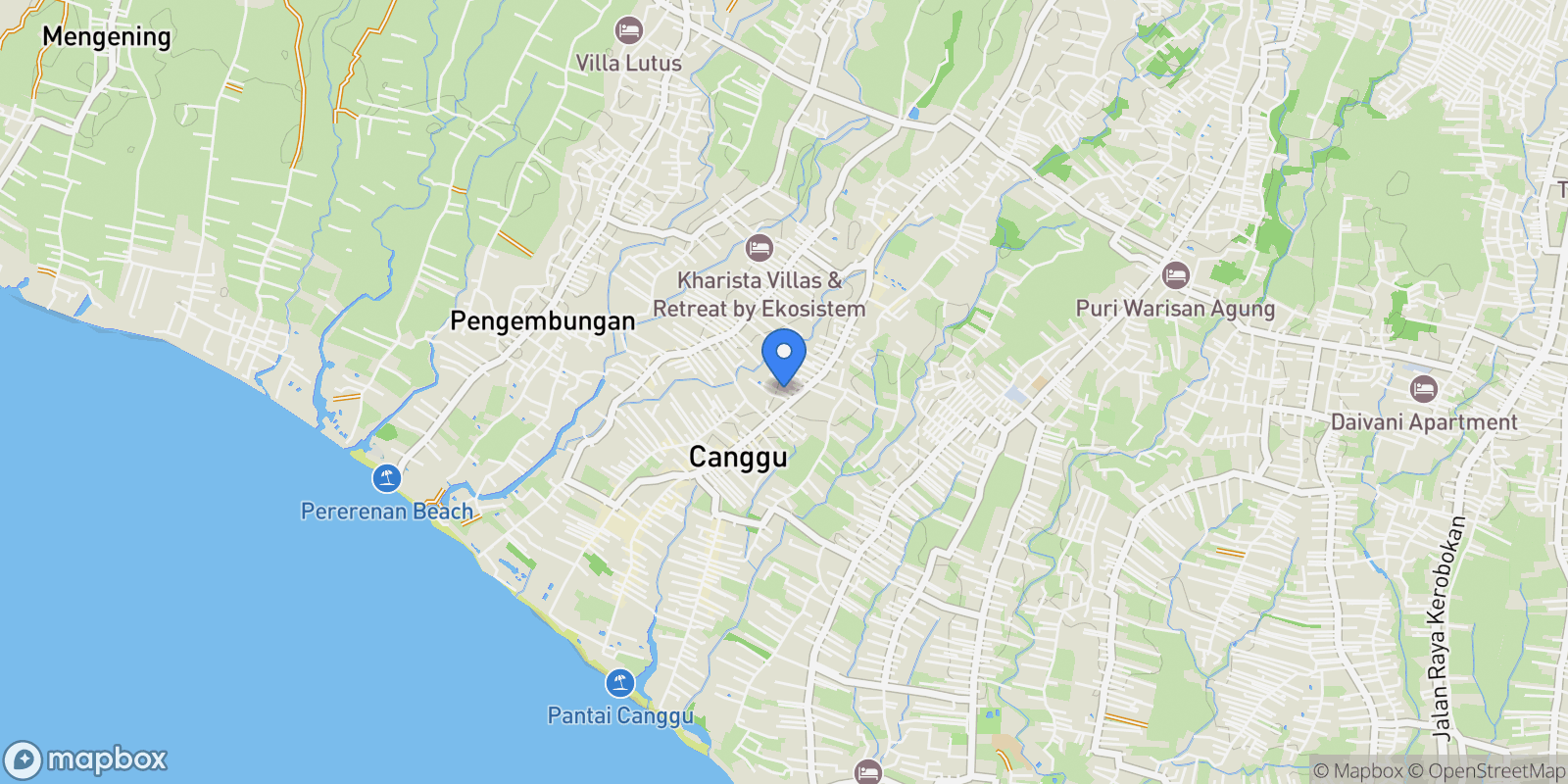 Map showing Bali, Bali, Indonesia.