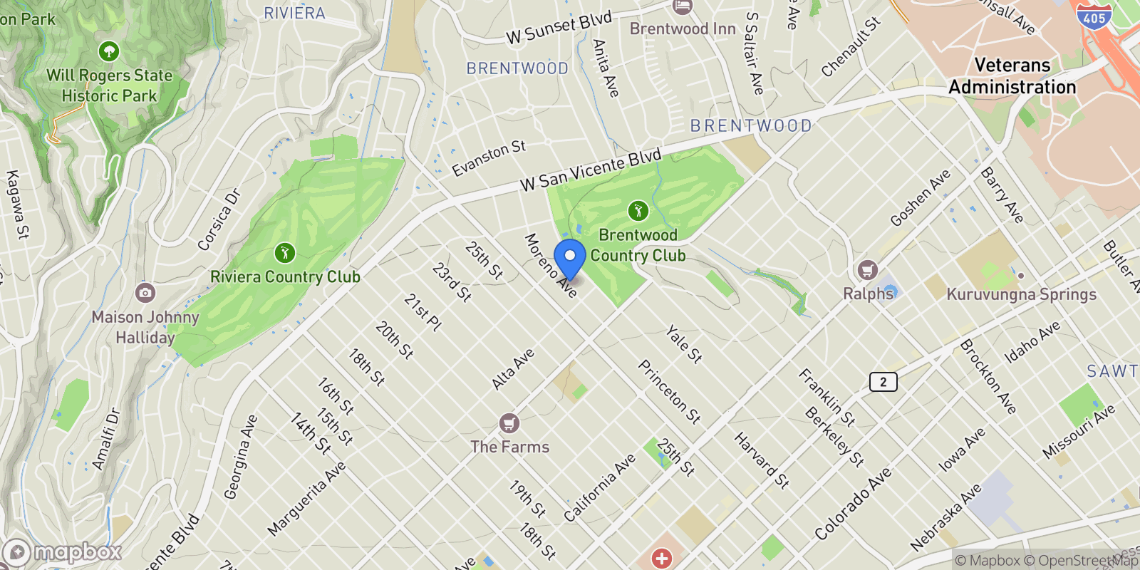 Map showing 634 Moreno Avenue, Los Angeles, California, United States.