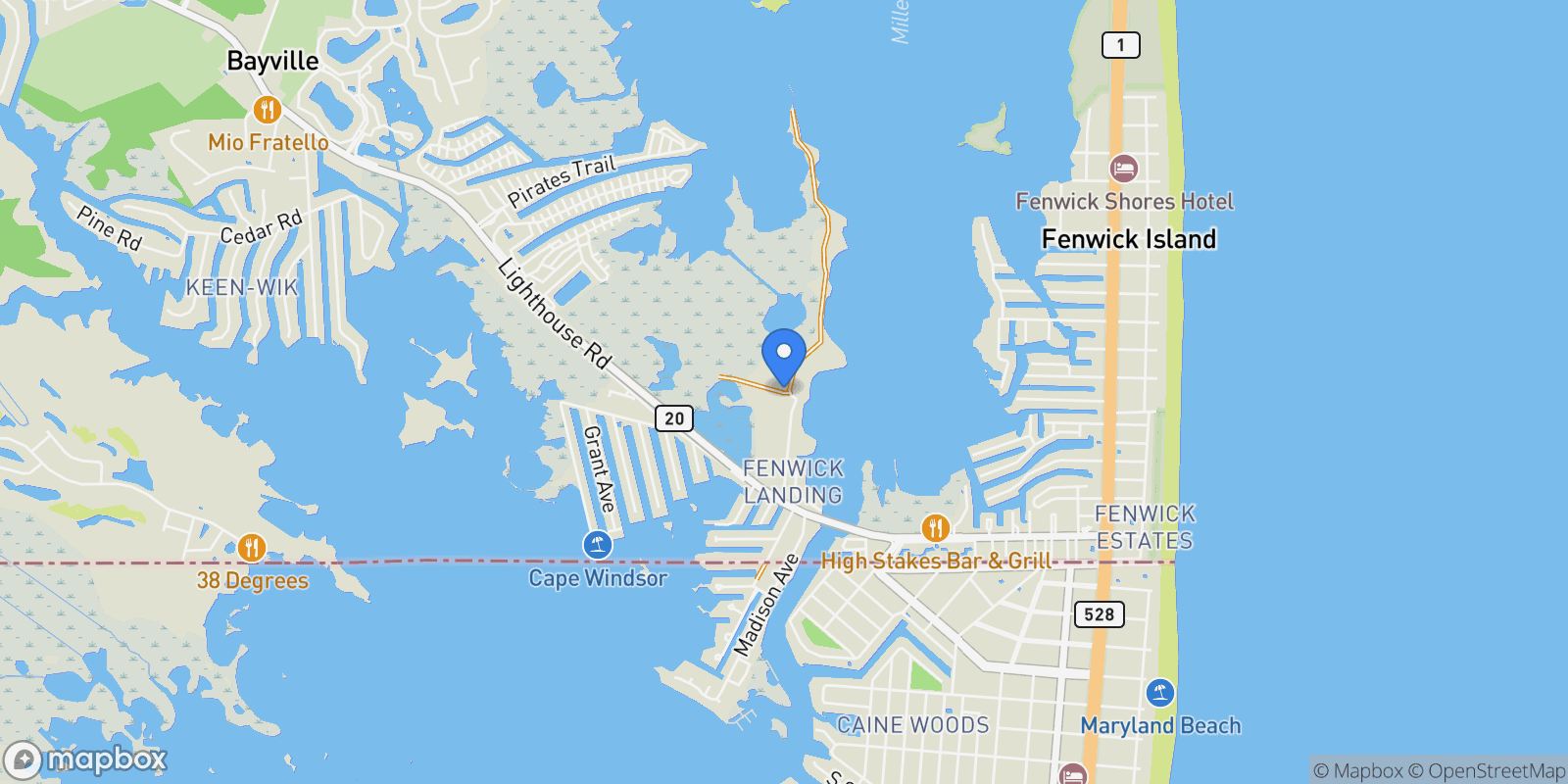 Map showing 30555 Lightkeepers Way, Selbyville, DE 19975, Selbyville, Delaware, United States.