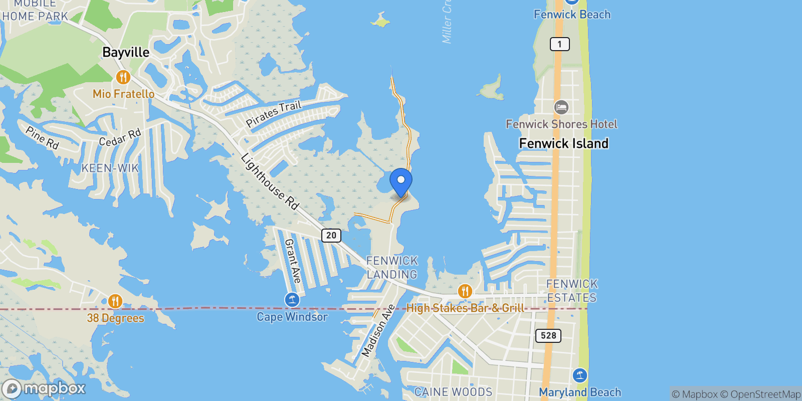 Map showing 30599 Lightkeepers Way, Selbyville, DE 19975, Selbyville, Delaware, United States.