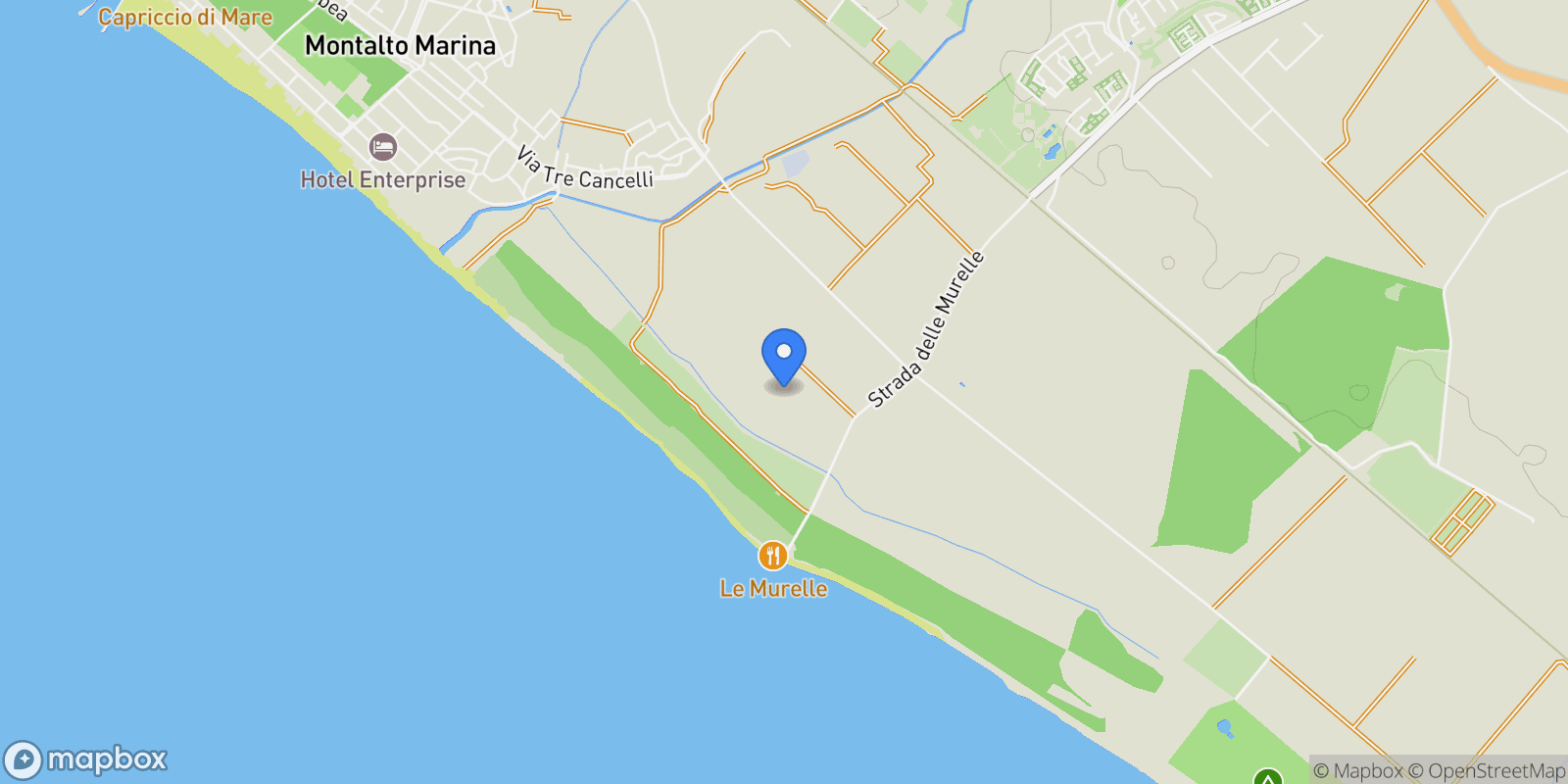 Map showing Le murelle, Lazio, Italy.