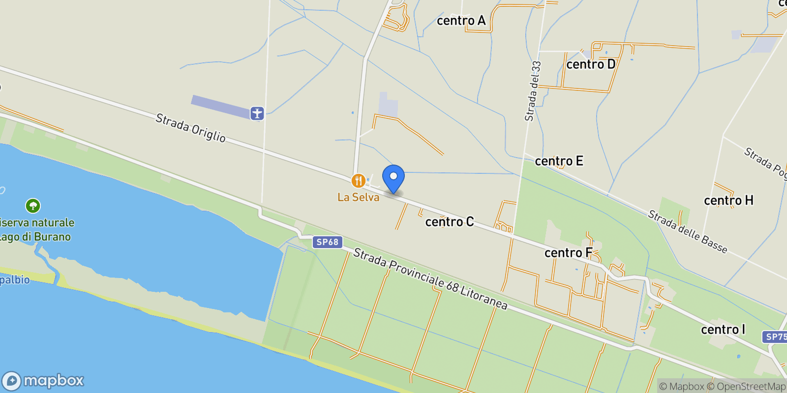 Map showing Strada Origlio, Selva Nera, Tuscany, Italy.