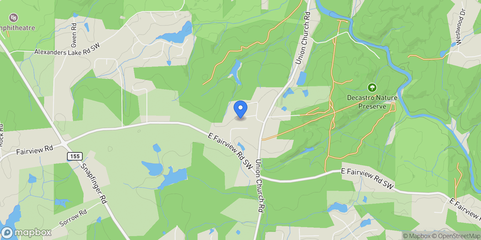 Map showing McDonough, Georgia, United States.