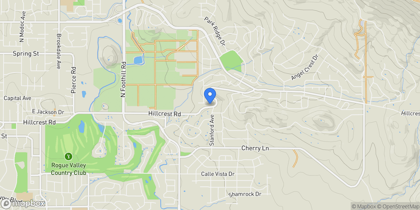 Map showing 4106 Hidden Valley Court , Medford, OR 97504, Medford, Oregon, United States.