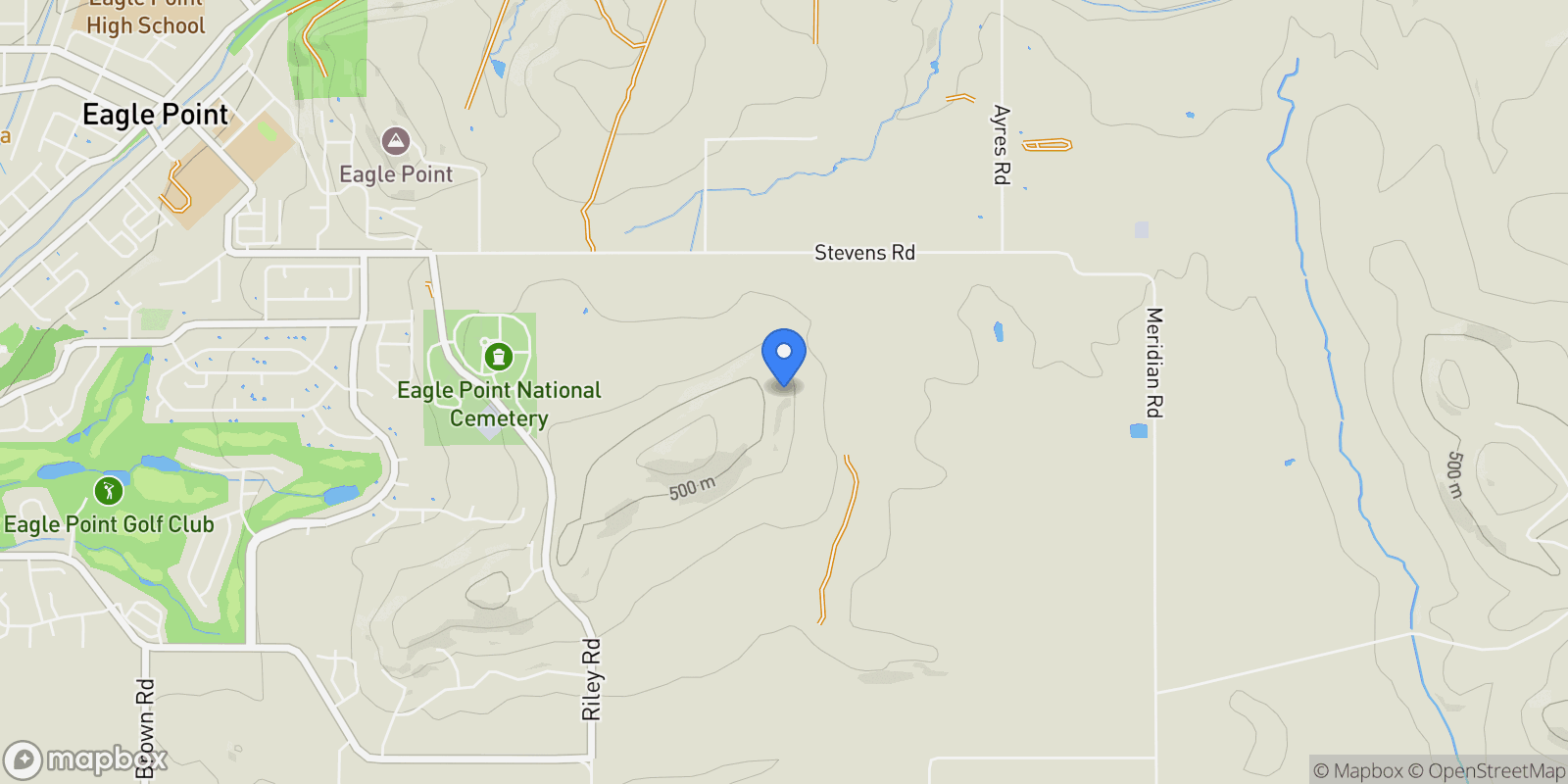 Map showing 1918 Stevens Road , Eagle Point, OR 97524, Eagle Point, Oregon, United States.