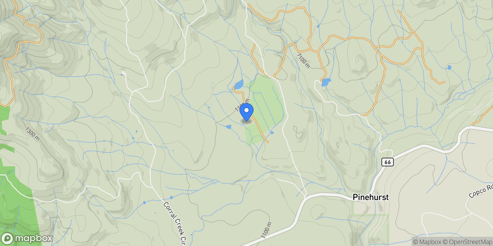 Map showing 16799 Highway 66 , Ashland, OR 97520, Ashland, Oregon, United States.