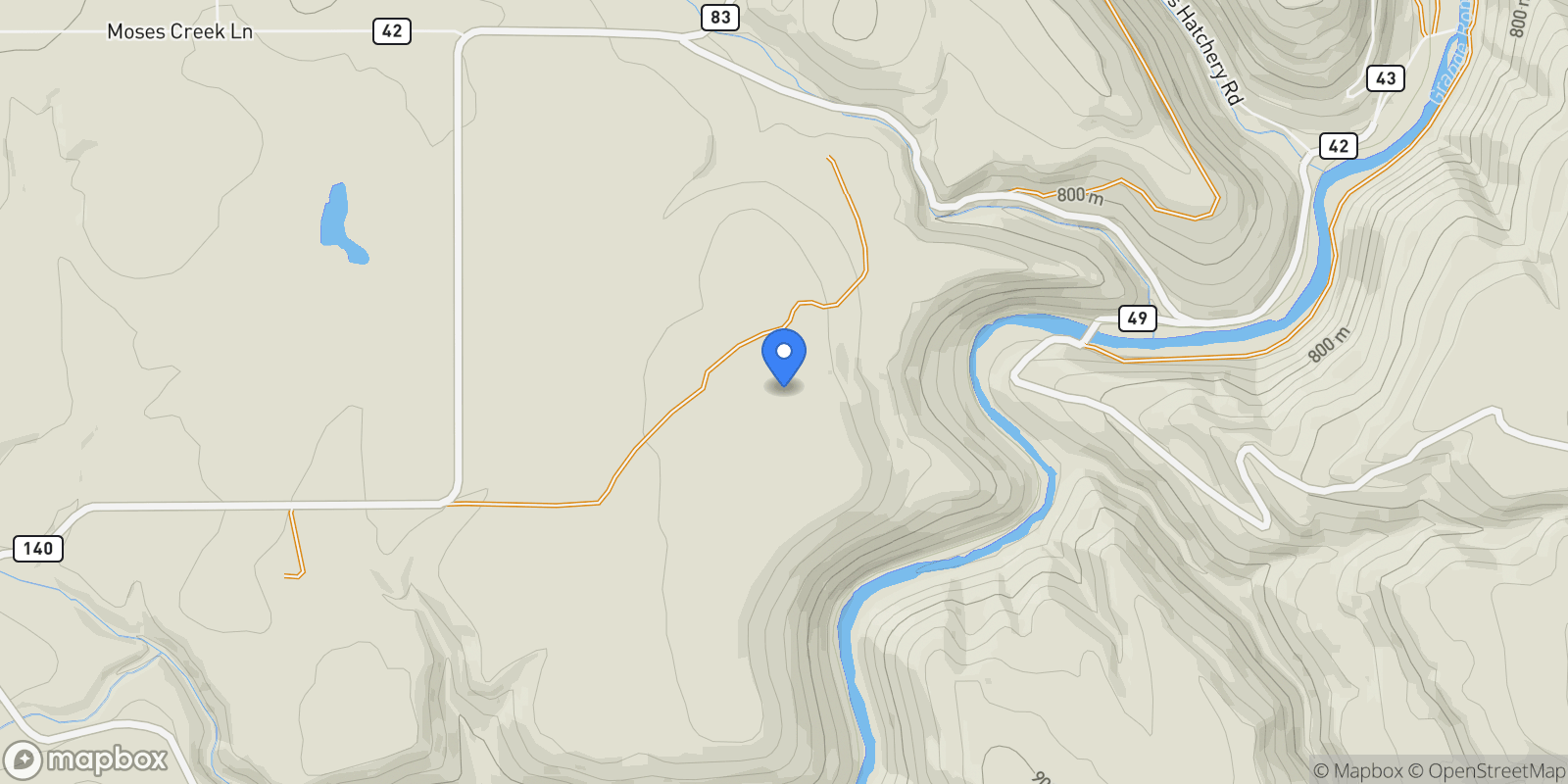 Map showing 76545 Palmer Junction Road , Elgin, OR 97827, Elgin, Oregon, United States.