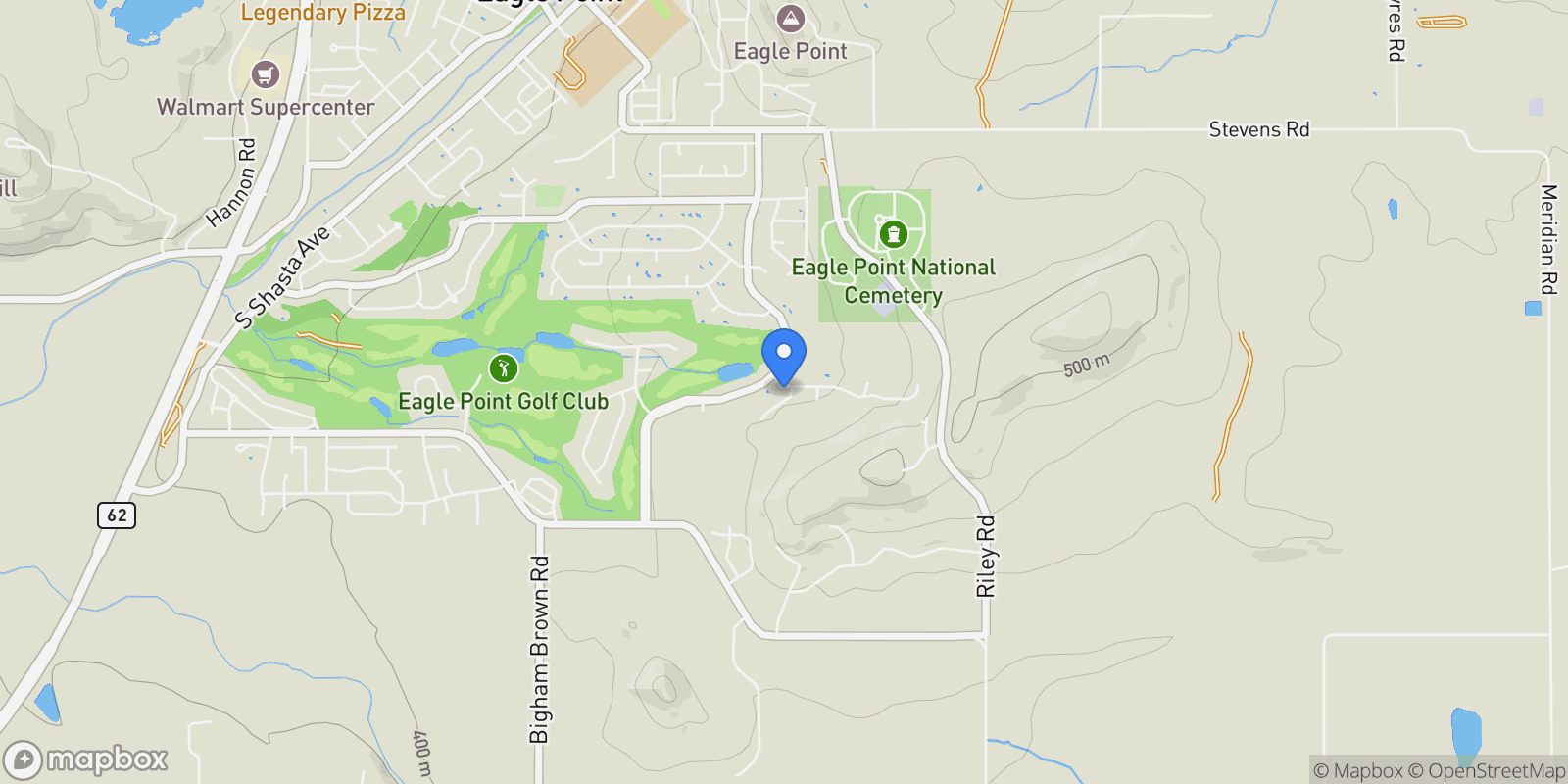 Map showing 495 Quail Run , Eagle Point, OR 97524, Eagle Point, Oregon, United States.