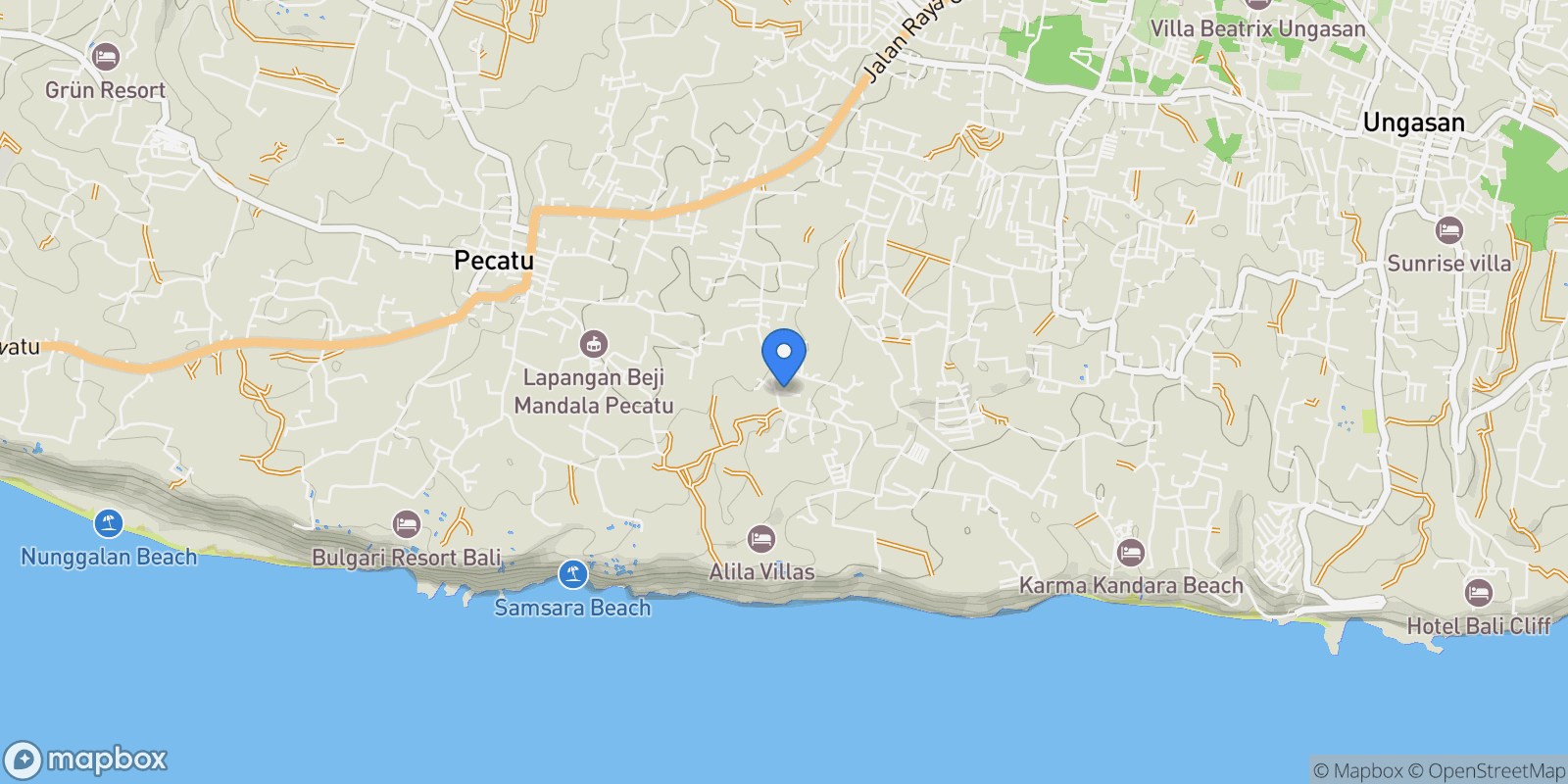 Map showing Jl. Belimbing Sari Gg. I, Bali, Indonesia.