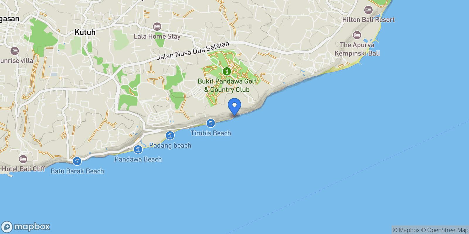 Map showing 555X+GG, Bali, Indonesia.
