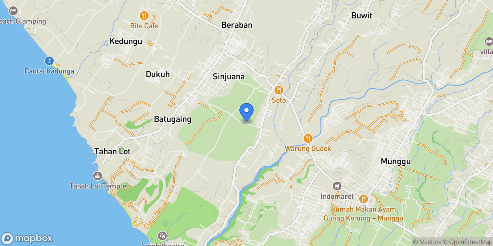 Map showing Jl. Galiran, Bali, Indonesia.