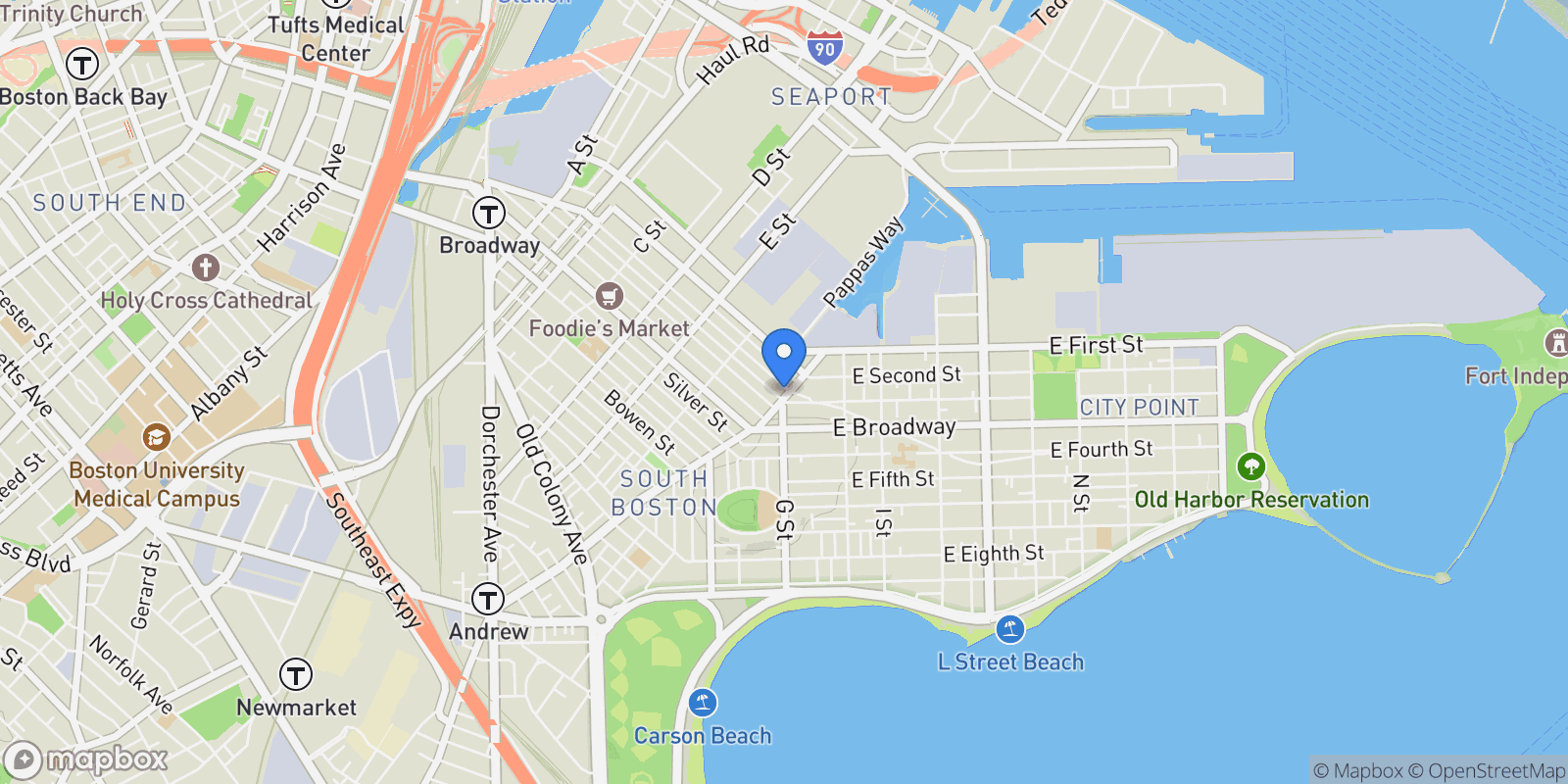 Map showing 39 Dorchester Street 18, Boston, Massachusetts, United States.