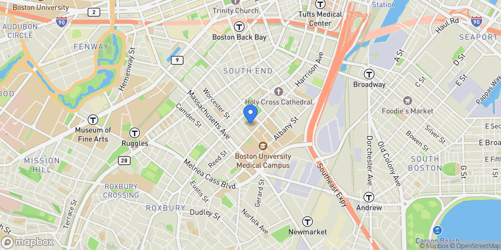 Map showing 21 Father Francis Gilday 309, Boston, Massachusetts, United States.