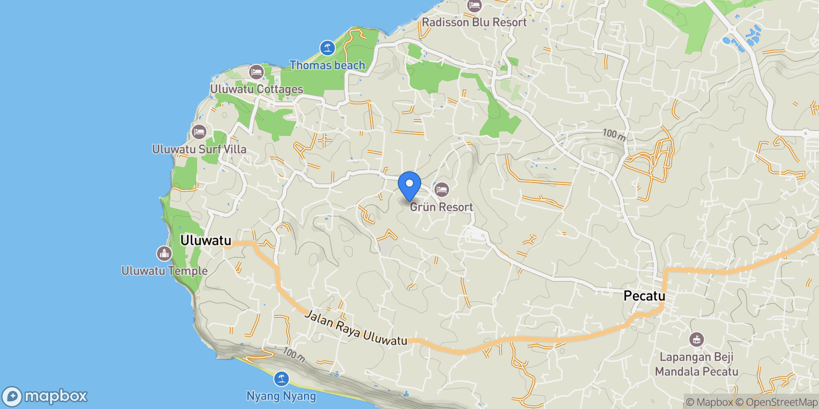 Map showing 54F4+V2G, Bali, Indonesia.
