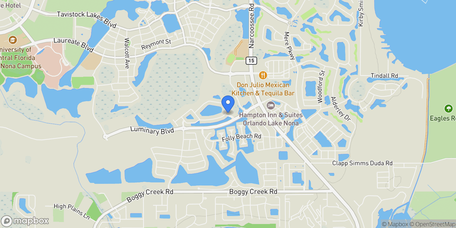 Map showing 9877 Laurel Berry Drive, Orlando, Florida, United States.