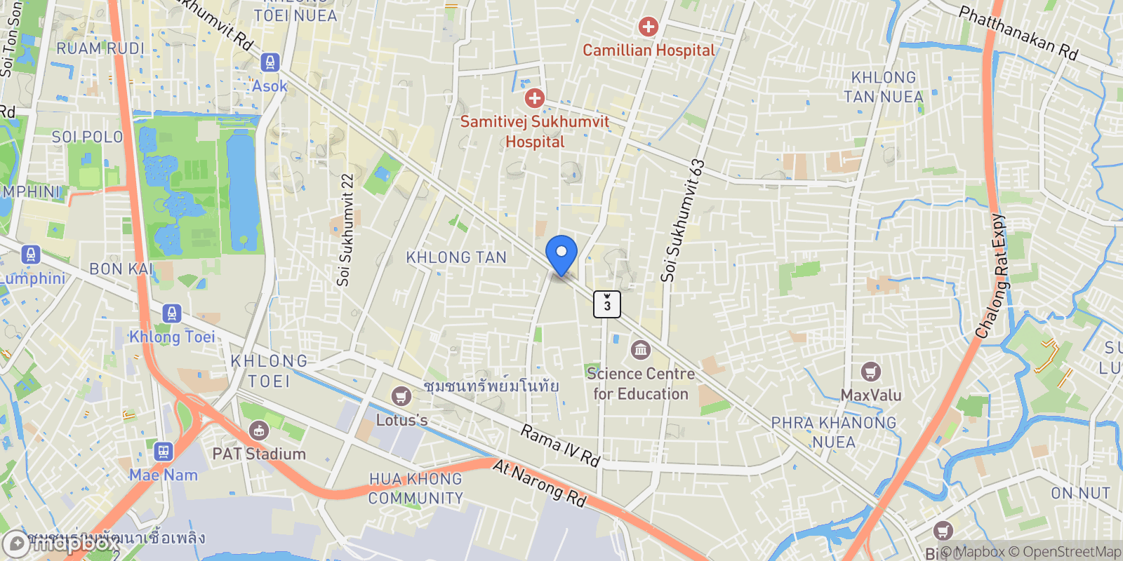 Map showing Scope Soi Thong Lo, Khwaeng Phra Khanong, Khet Khlong Toei, Krung Thep Maha Nakhon 10110, Thailand, Bangkok, Krung Thep Maha Nakhon, Thailand.