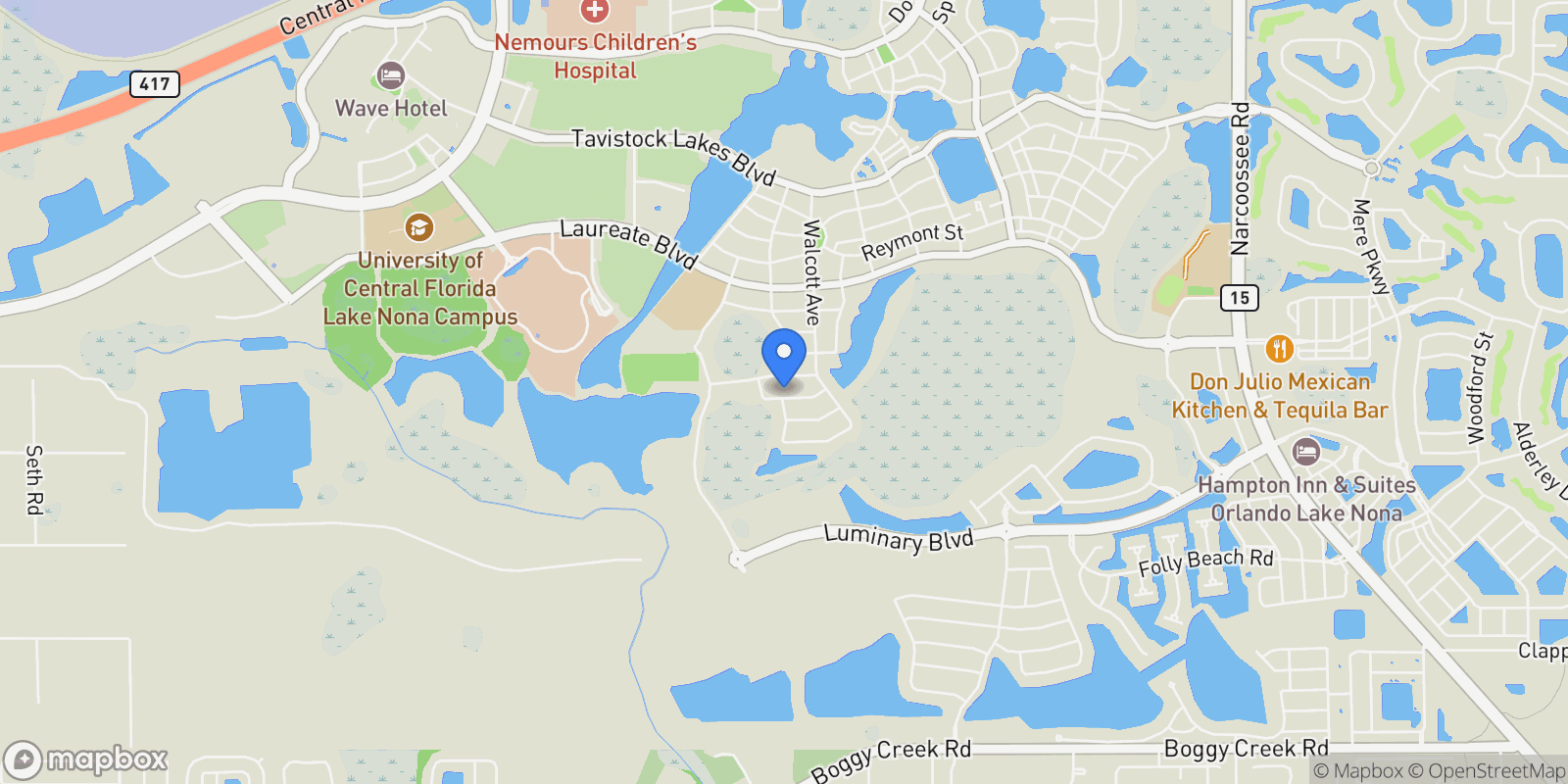 Map showing 8603 Dubochet Street, Orlando, Florida, United States.