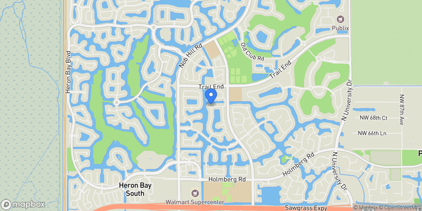 Map showing 6948 NW 110th Lane, Parkland, FL 33076, Parkland, Florida, United States.