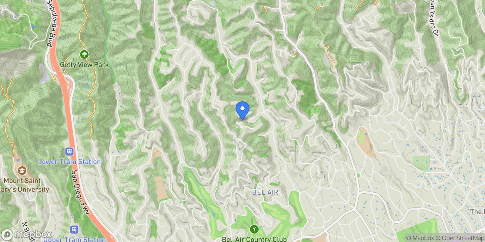 Map showing 10685 Somma Way, Los Angeles, California, United States.