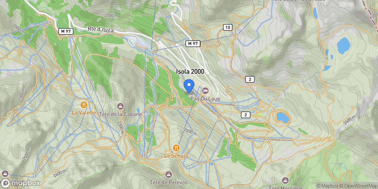 Map showing Isola, Provence-Alpes-Côte d'Azur, France.
