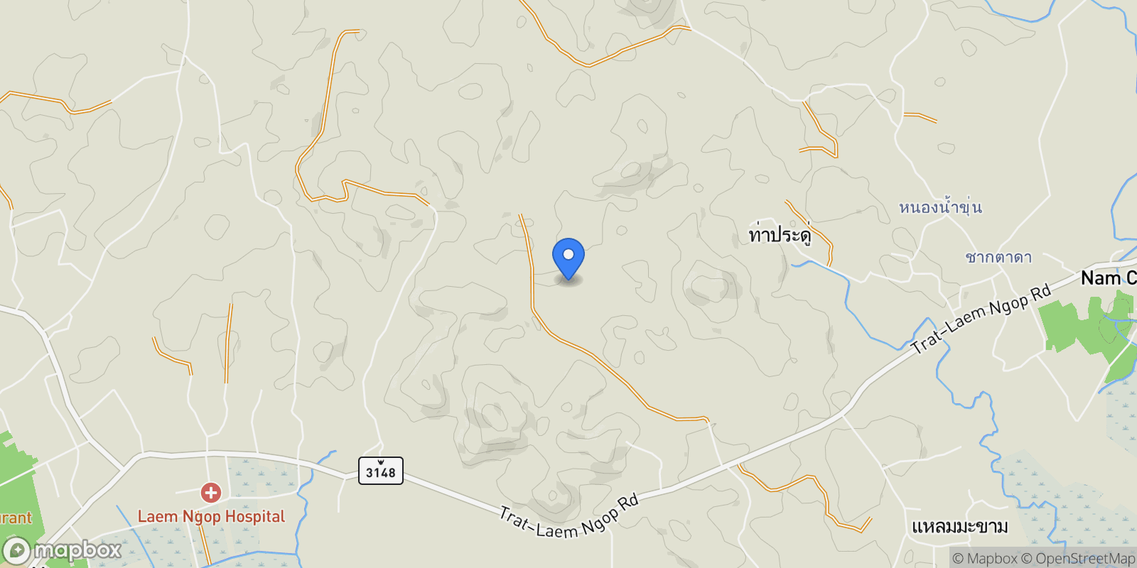 Map showing Trat, Laem Ngop, Trat, Laem Ngop, Trat, Thailand.
