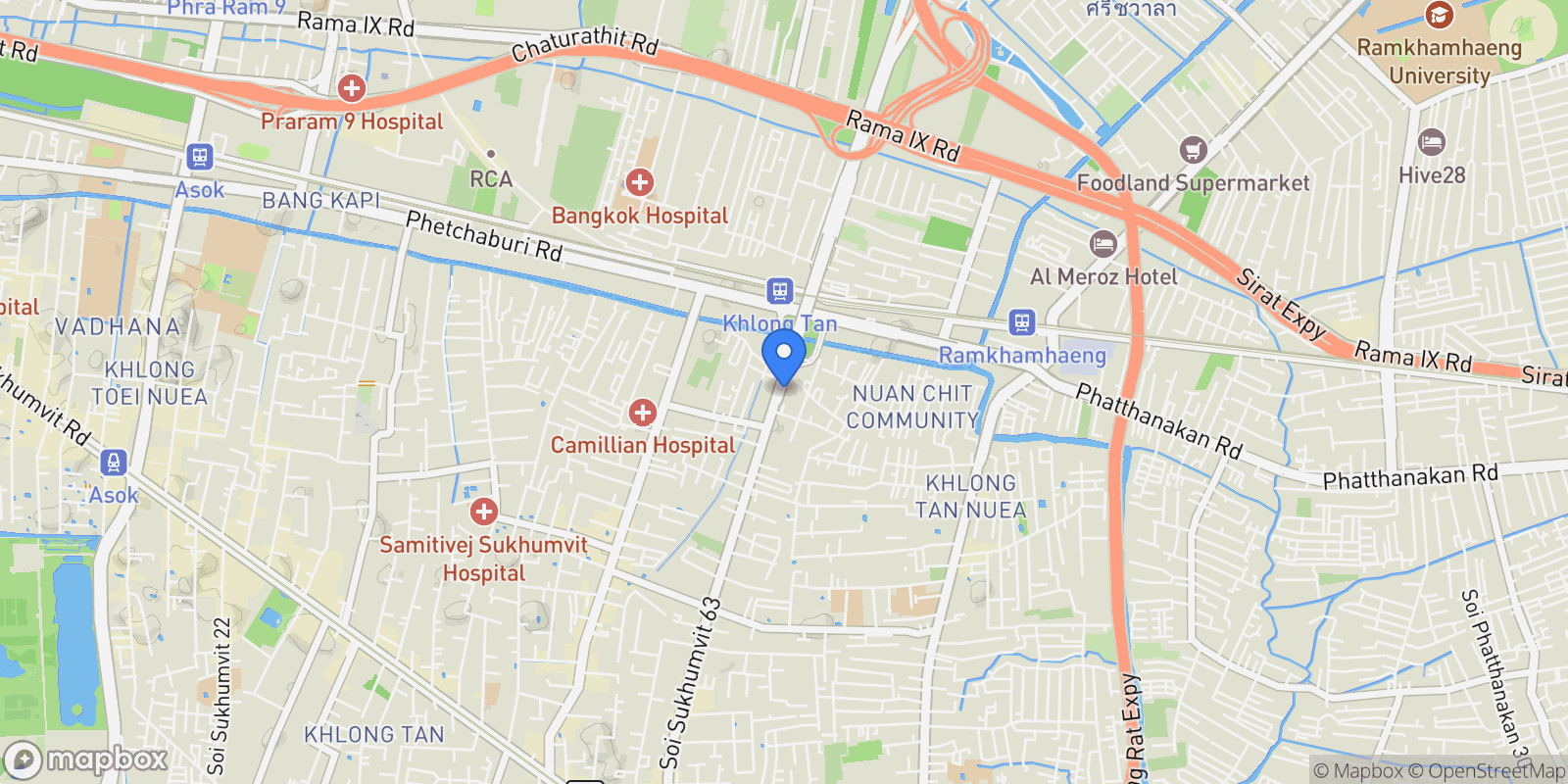 Map showing 888 Soi Sukhumvit 63, Khwaeng Khlong Tan Nuea, Watthana, Krung Thep Maha Nakhon 10110, Thailand, Bangkok, Krung Thep Maha Nakhon, Thailand.