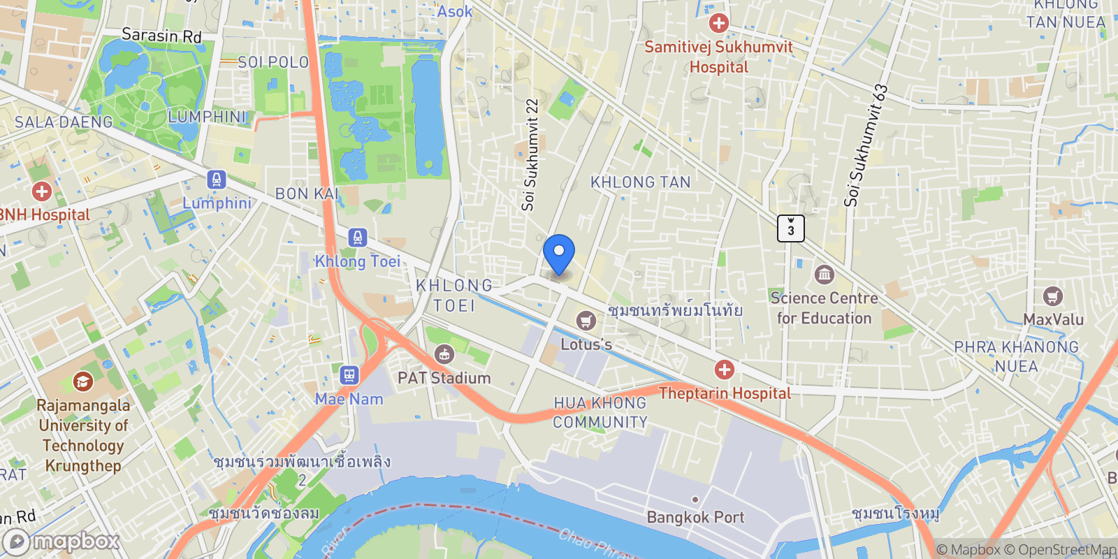 Map showing 120, 5 Soi Sukhumvit 26, Khwaeng Khlong Tan, Khet Khlong Toei, Krung Thep Maha Nakhon 10110, Thailand, Bangkok, Krung Thep Maha Nakhon, Thailand.