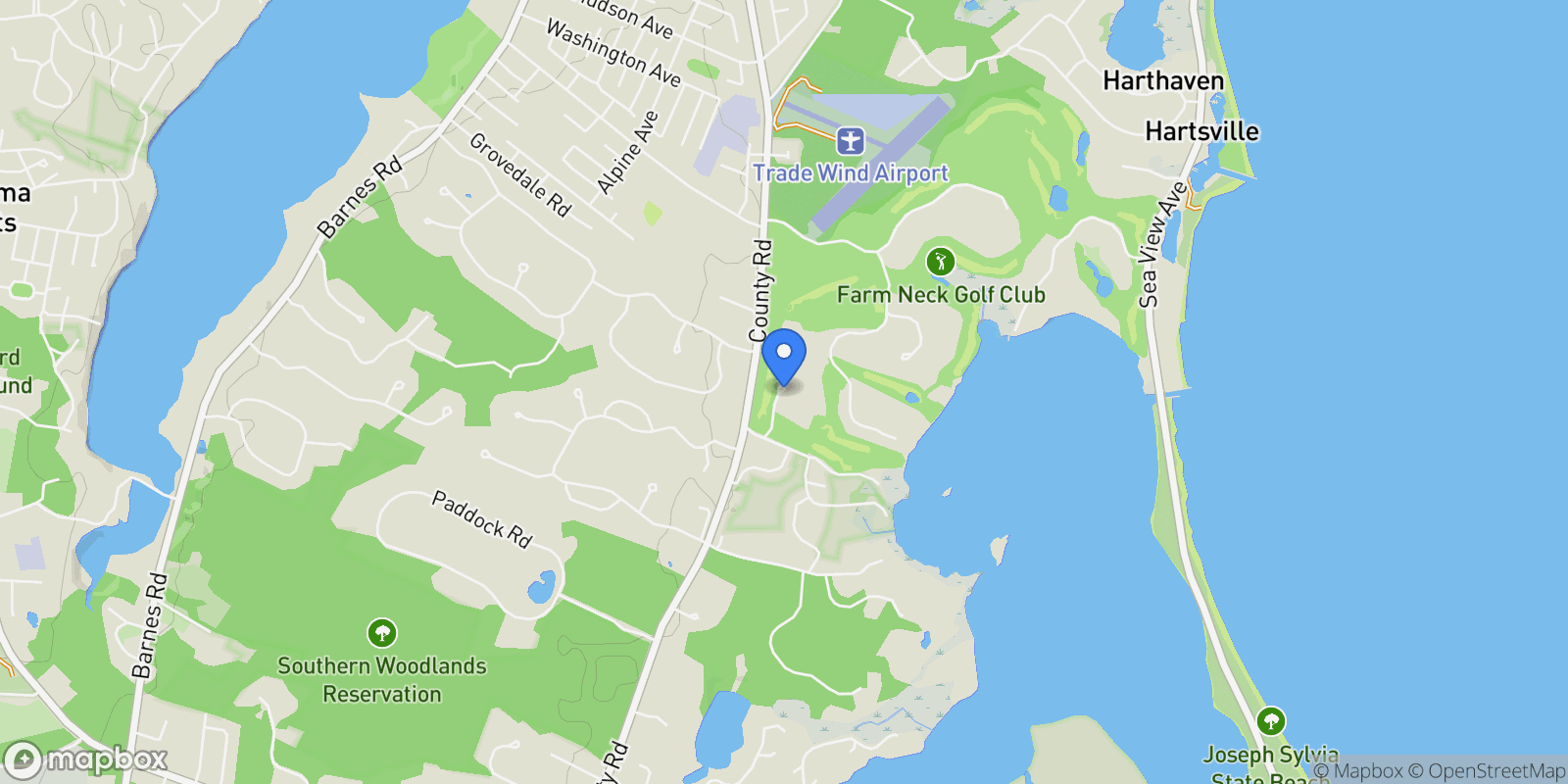 Map showing 7 Overview Lane, Oak Bluffs, MA 02557, Oak Bluffs, Massachusetts, United States.