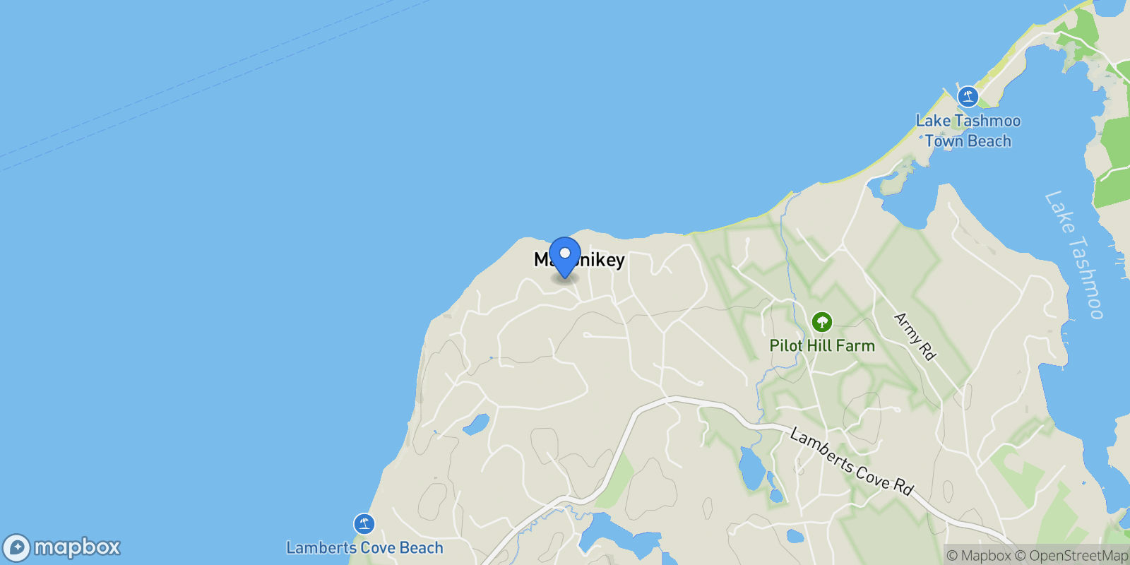 Map showing 9 Beach Pebble Road, West Tisbury, MA 02575, West Tisbury, Massachusetts, United States.