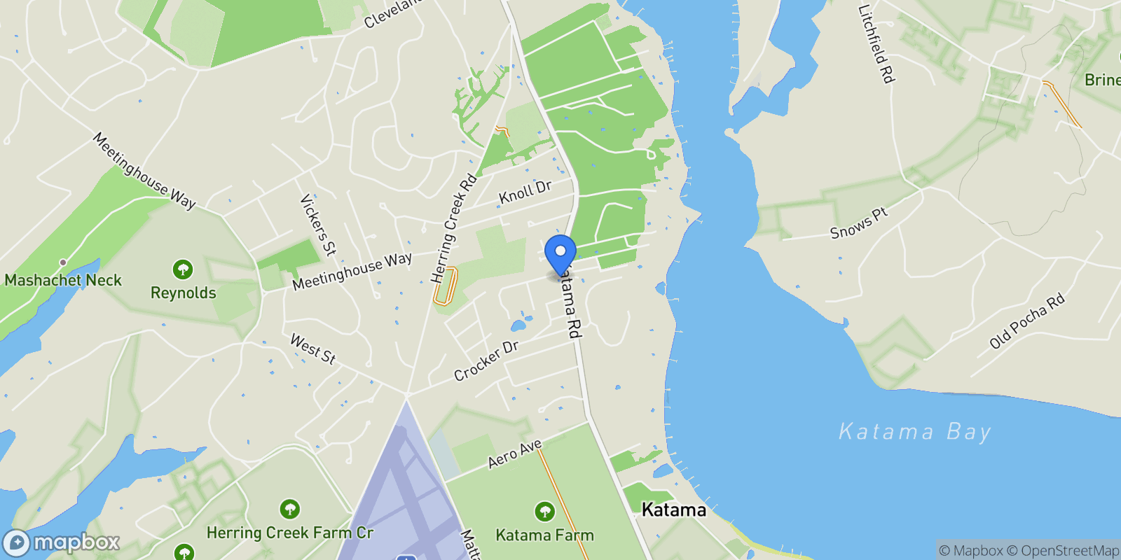 Map showing 1 Field Club Drive, Edgartown, MA 02539, Edgartown, Massachusetts, United States.