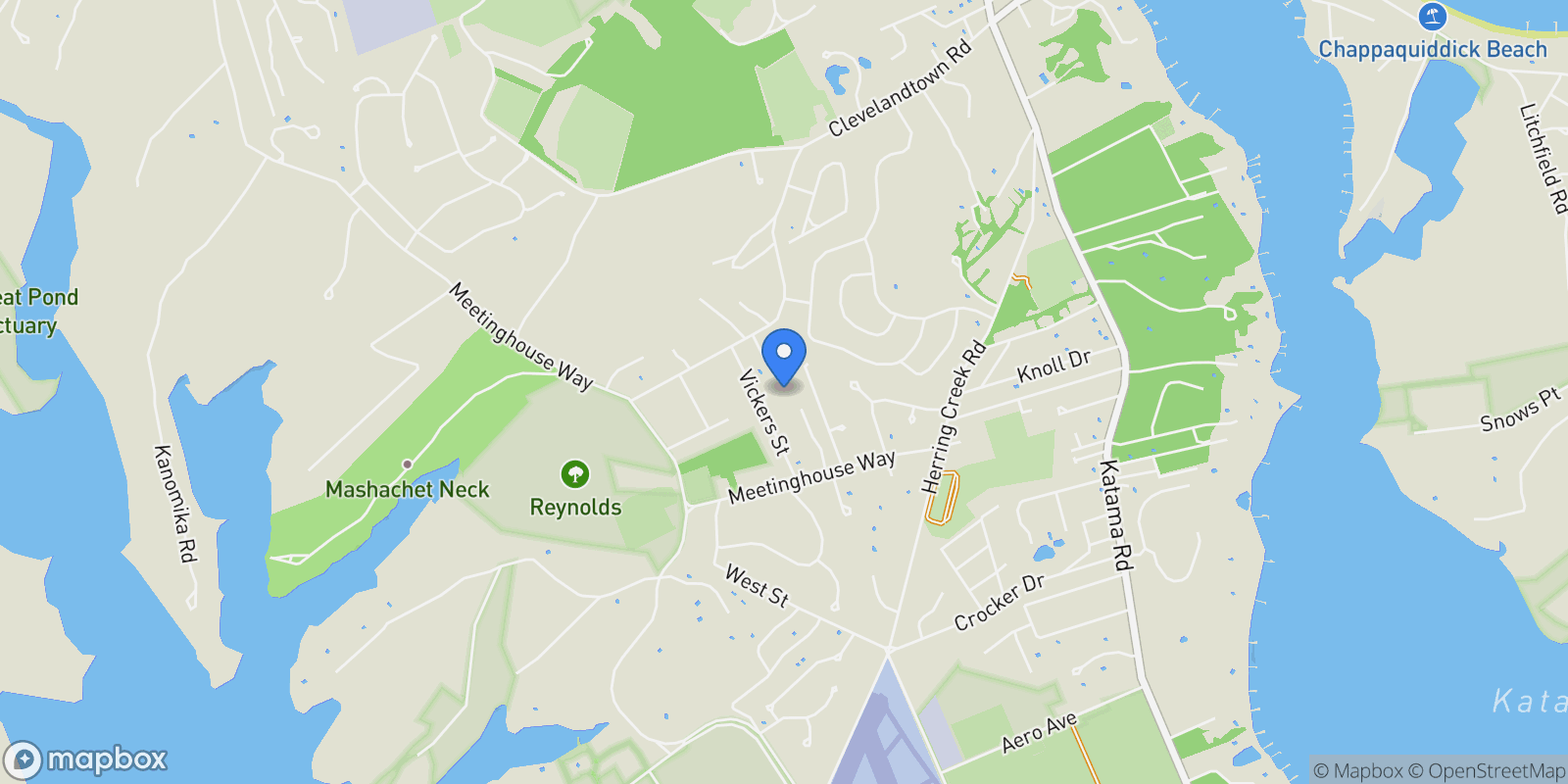 Map showing 12 Duarte Circle, Edgartown, MA 02539, Edgartown, Massachusetts, United States.