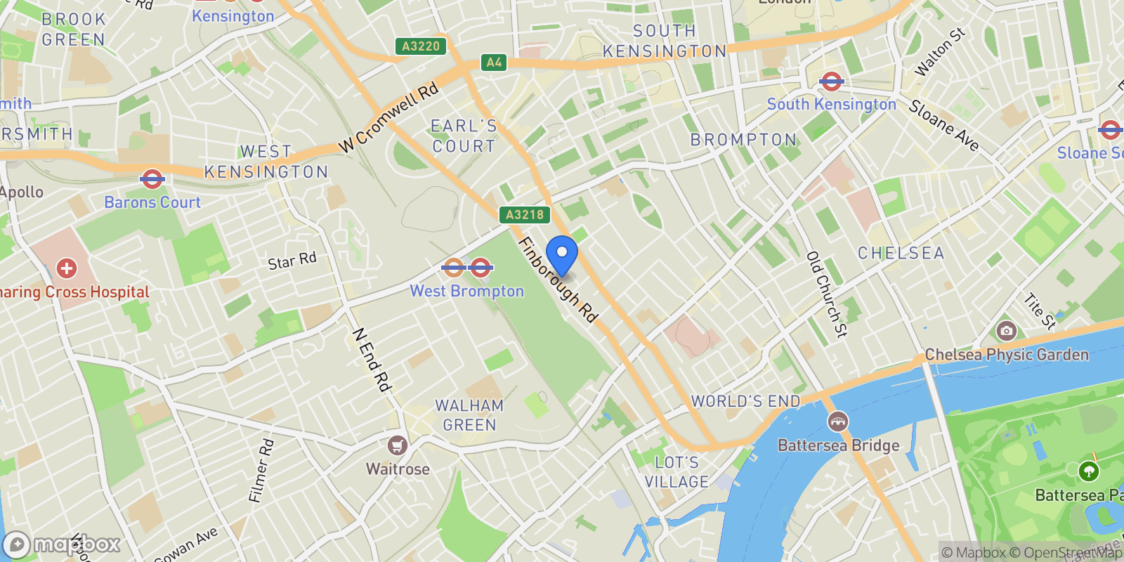 Map showing Flat 1, Central London, London, England, United Kingdom.