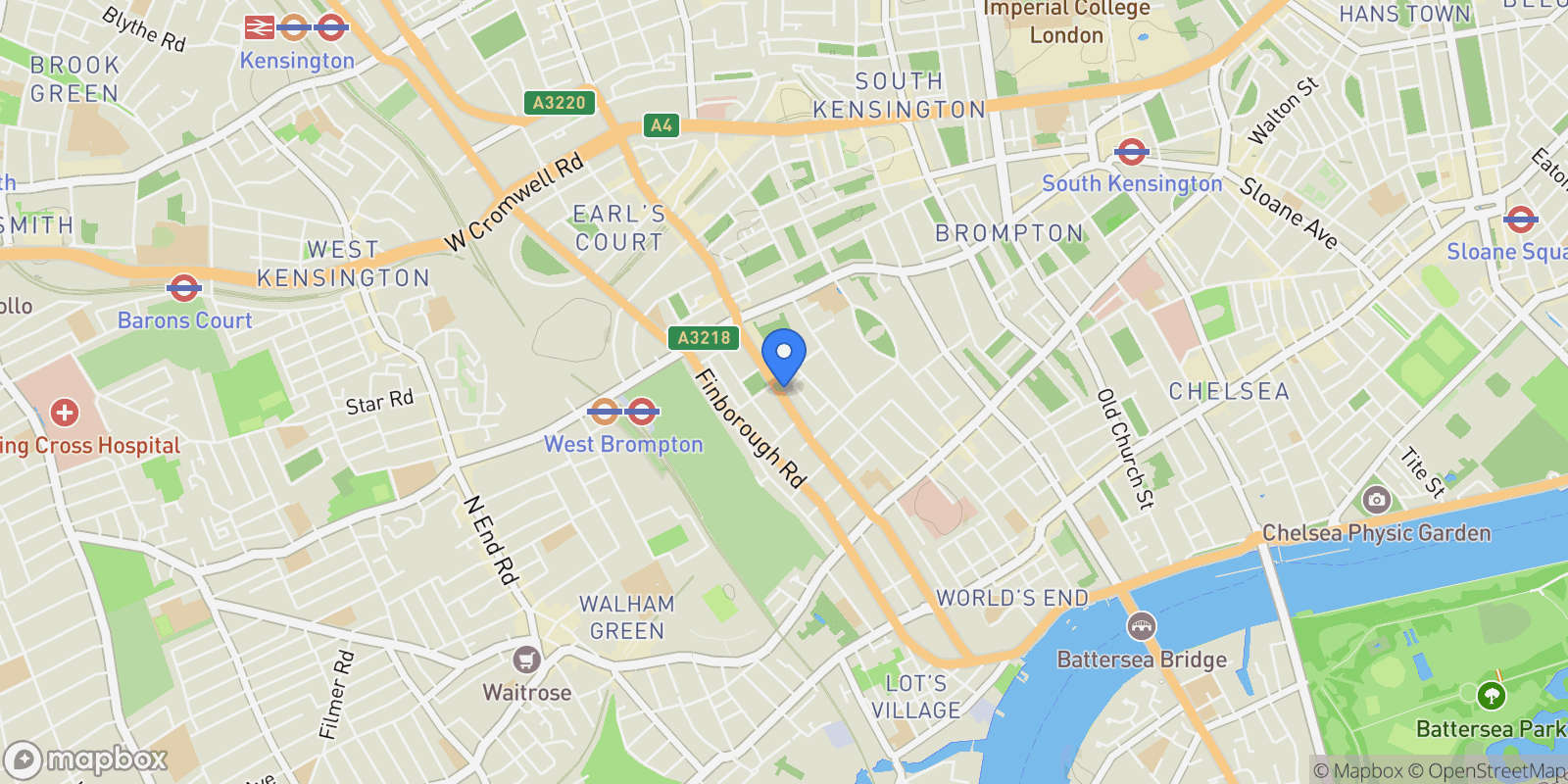 Map showing Flat 3, Central London, London, England, United Kingdom.