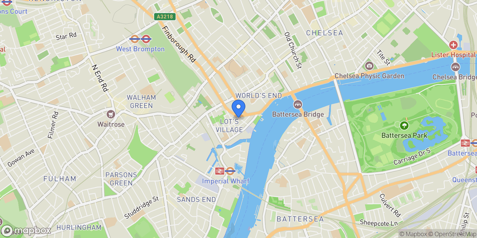 Map showing 11 Ashburnham Road, Central London, London, England, United Kingdom.