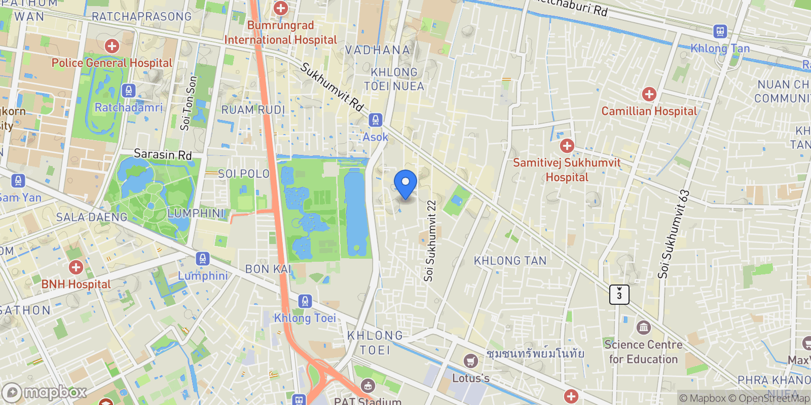 Map showing 118 Soi Sukhumvit 20, Khwaeng Khlong Toei, Khet Khlong Toei, Krung Thep Maha Nakhon 10110, Thailand, Bangkok, Krung Thep Maha Nakhon, Thailand.