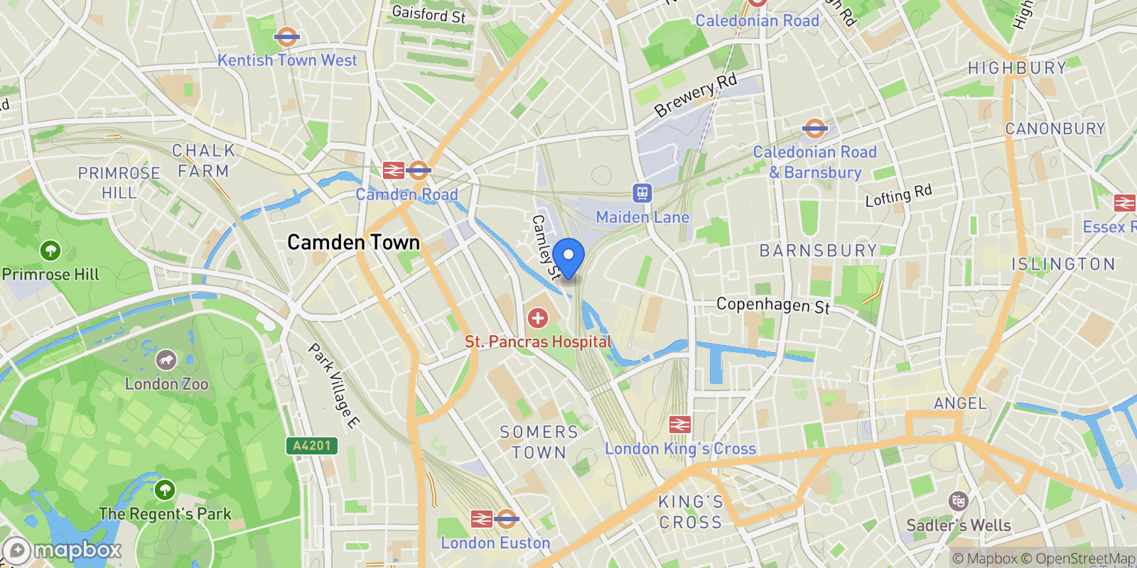 Map showing Flat 4, Central London, London, England, United Kingdom.