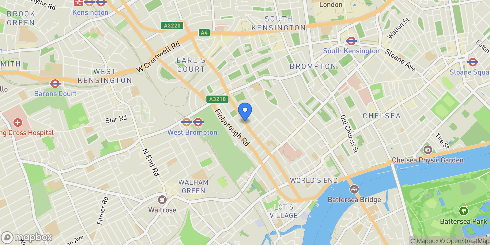 Map showing Flat 2, Central London, London, England, United Kingdom.