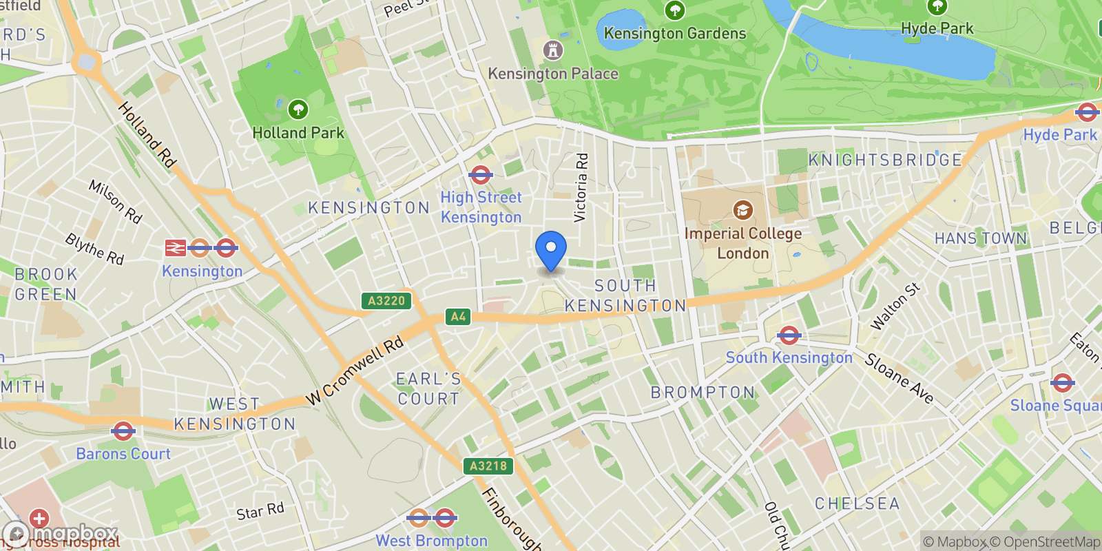 Map showing Flat 11, South London, London, England, United Kingdom.