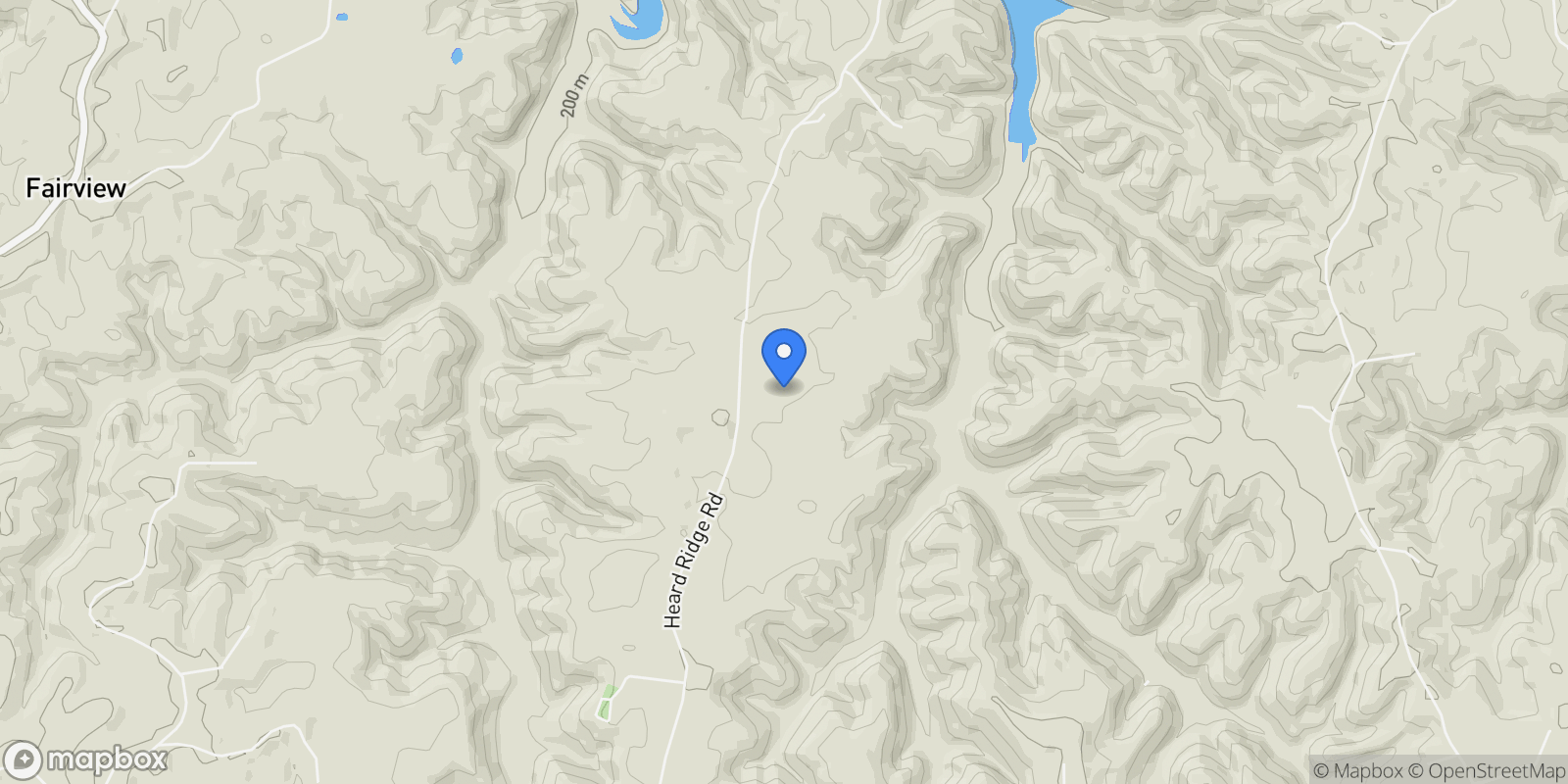Map showing 9676 Heard Ridge Road , Monroe, TN 38573, Monroe, Tennessee, United States.