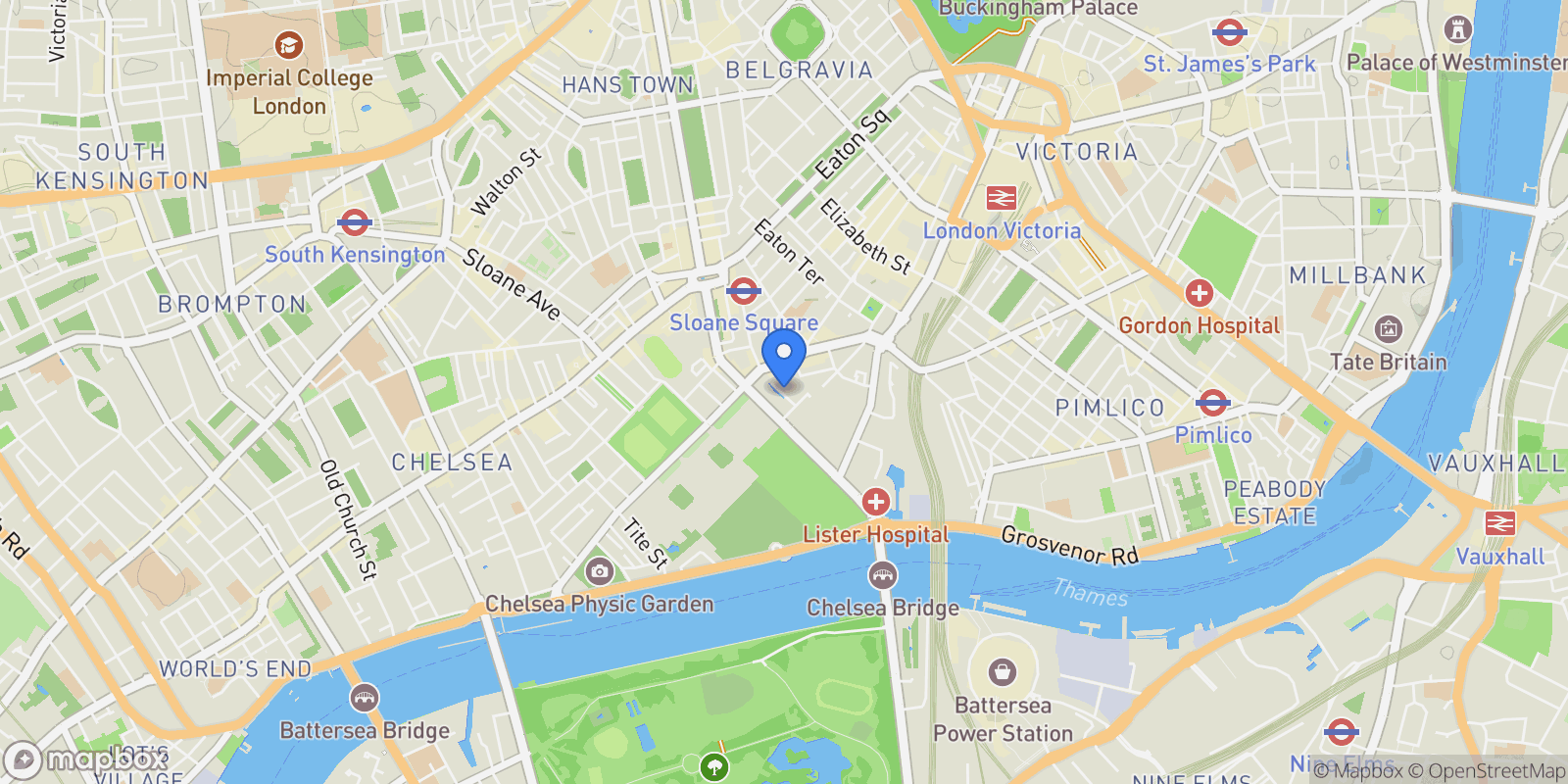 Map showing Residence 5, 9 Mulberry Square, London, London, England, United Kingdom.