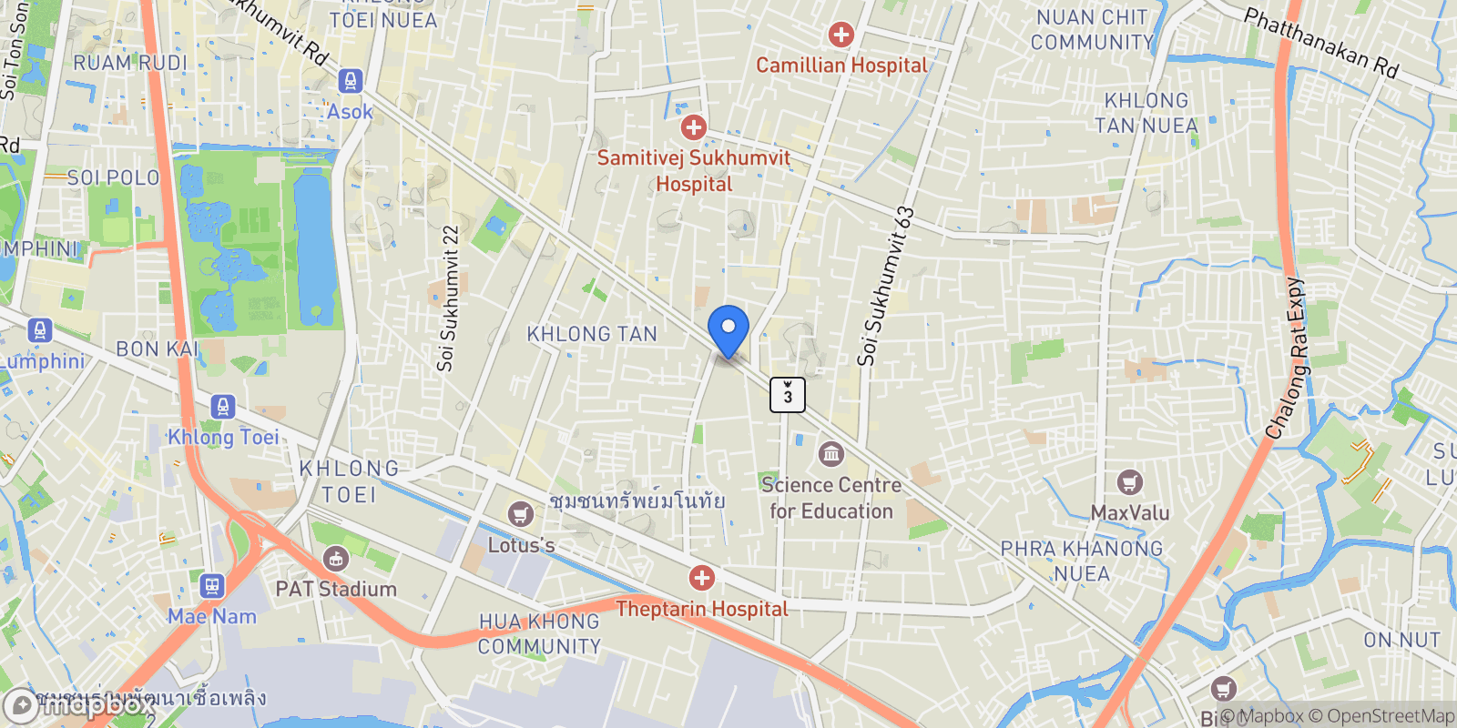 Map showing Scope Soi Thong Lo, Khwaeng Phra Khanong, Khet Khlong Toei, Krung Thep Maha Nakhon 10110, Thailand, Bangkok, Krung Thep Maha Nakhon, Thailand.