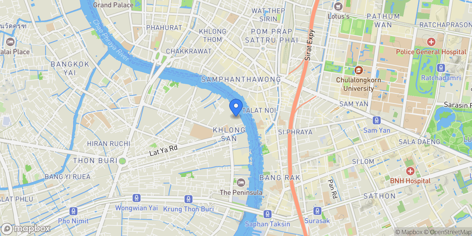 Map showing 1188 Soi Somdet Chao Phraya 17, Khwaeng Khlong San, Khet Khlong San, Krung Thep Maha Nakhon 10600, Thailand, Bangkok, Krung Thep Maha Nakhon, Thailand.