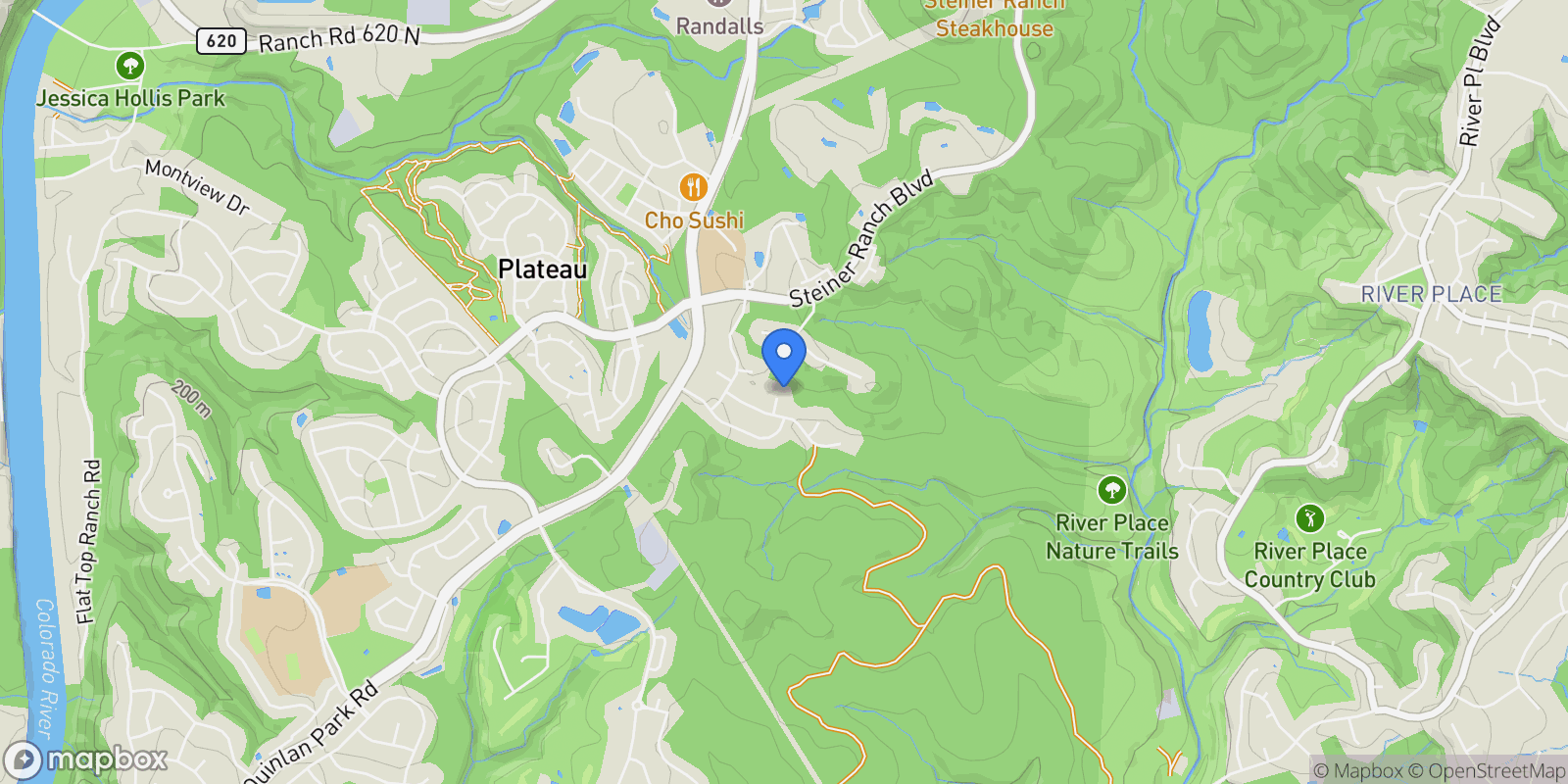 Map showing 3713 Soledad CT, Austin, Texas, United States.